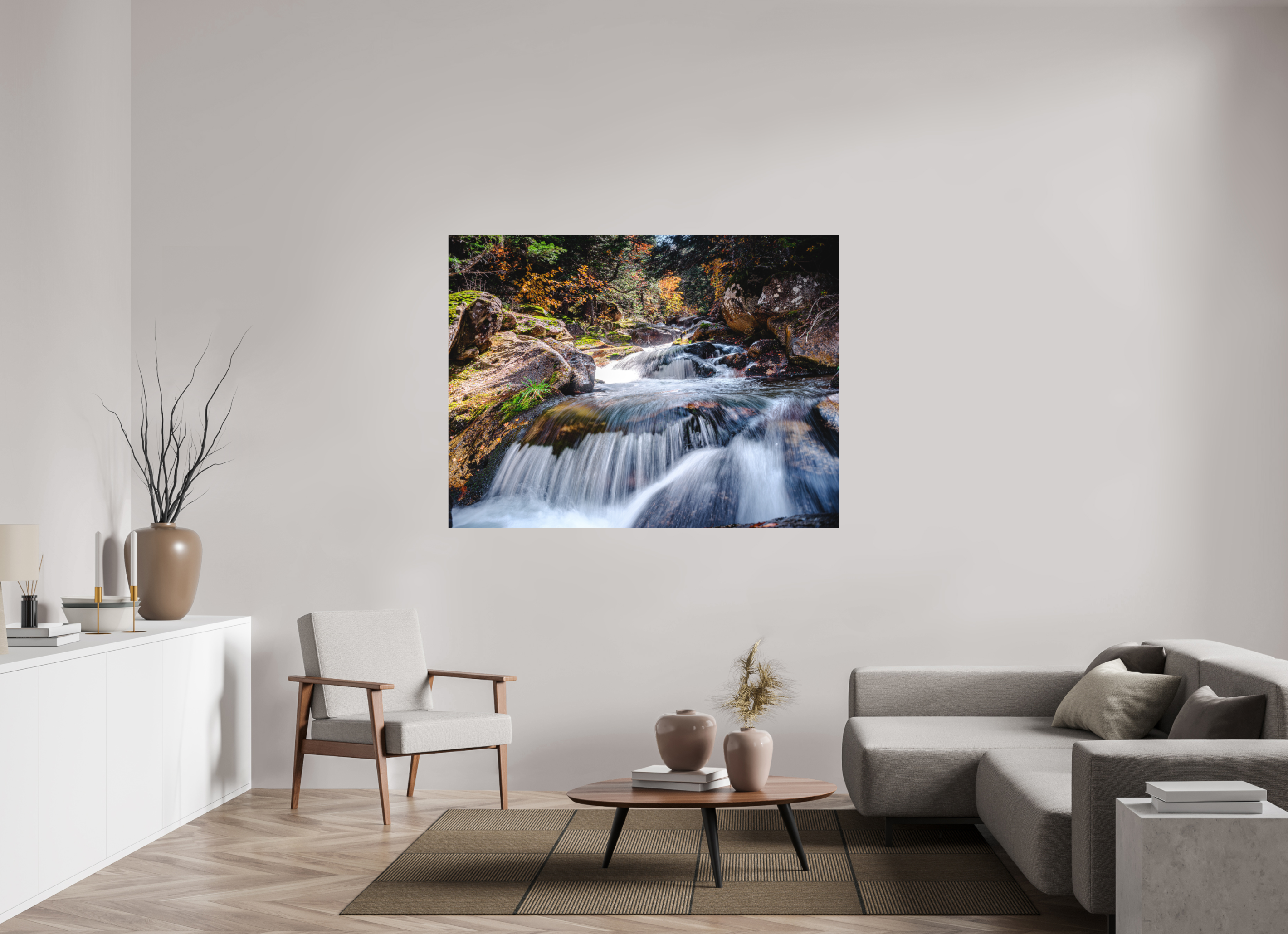 160 x 120 cm, Tirage photo - satiné Cascade enchantée