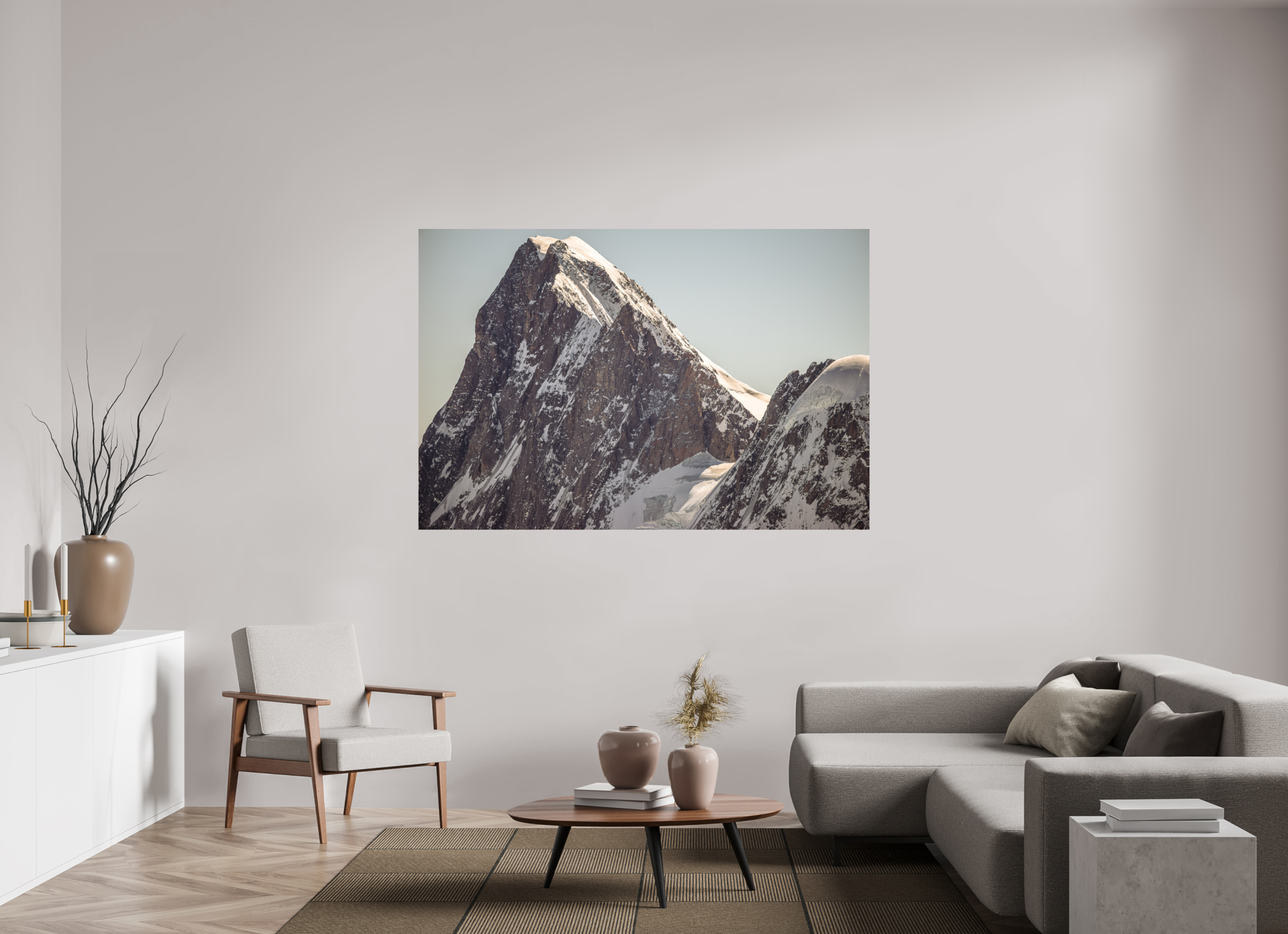 180 x 120 cm, Tirage photo - satiné Les Grandes Jurasses : Pointe Walker