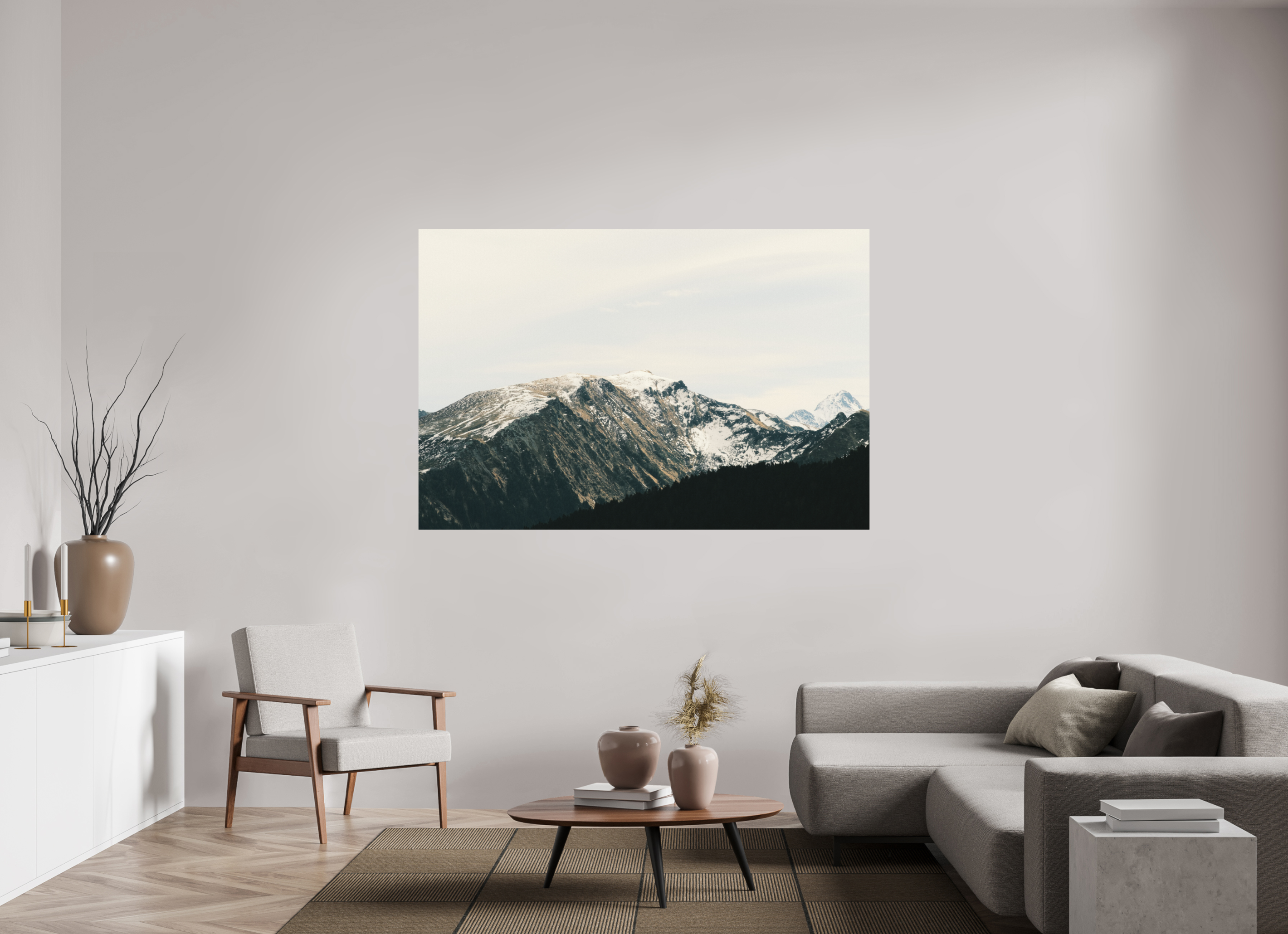 180 x 120 cm, Tirage photo - satiné Une douce journée d'hiver