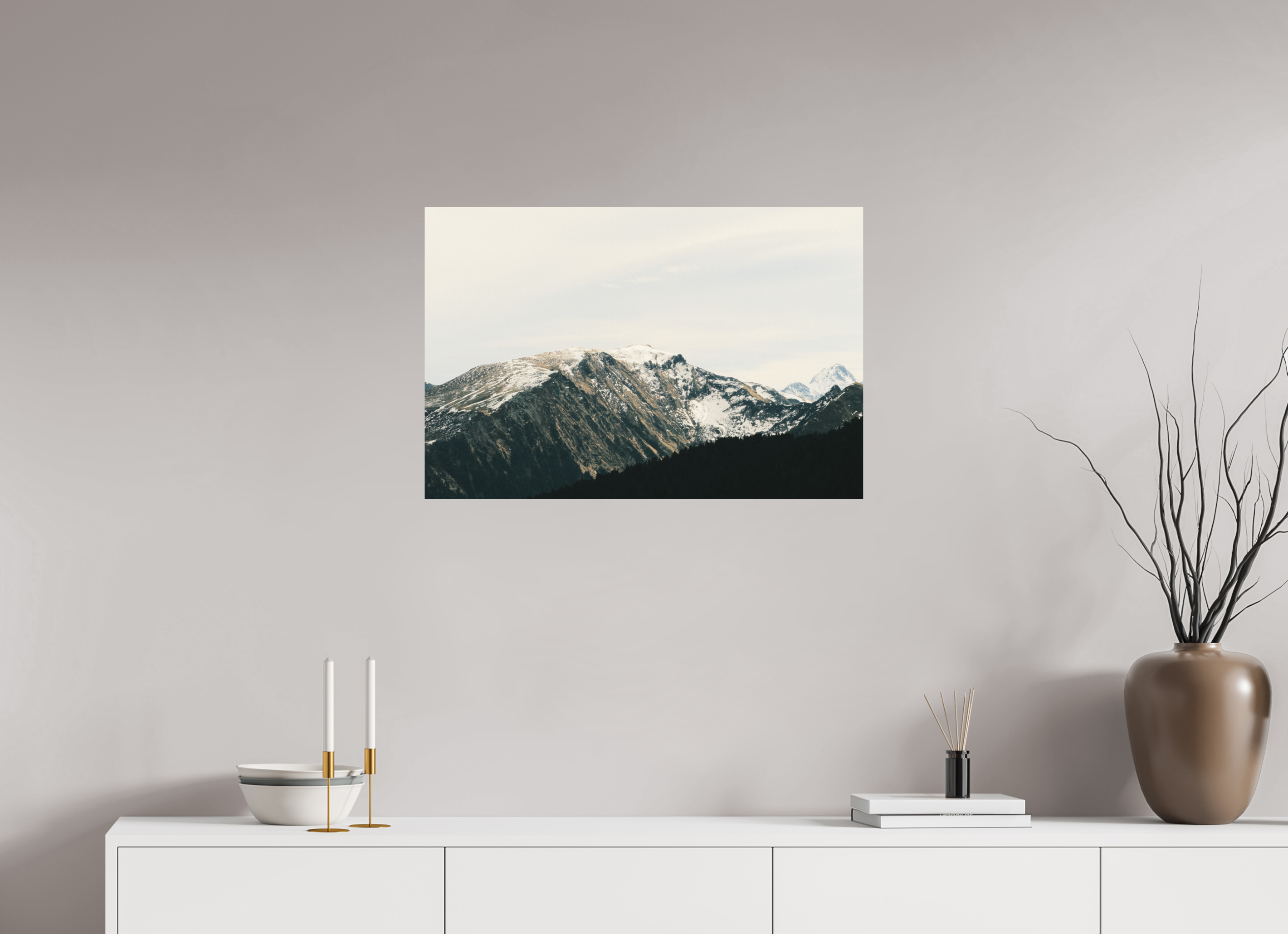 75 x 50 cm, Impression Fine Art sur support rigide - mat Une douce journée d'hiver