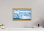 45 x 30 cm, Impression Fine Art encadrée en chêne naturel - mat Falaise de glace
