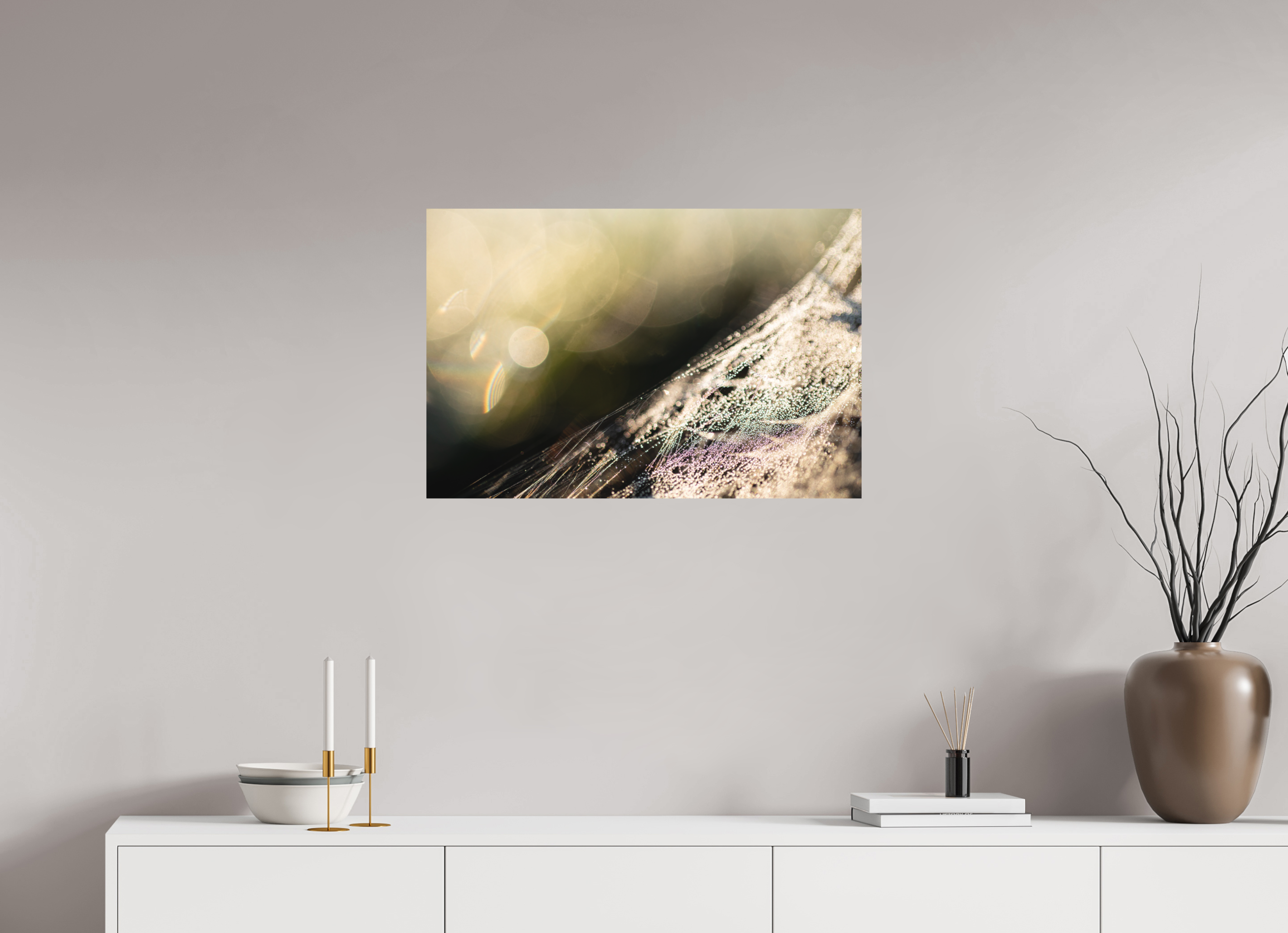 75 x 50 cm, Tirage photo - satiné toile d'araignée