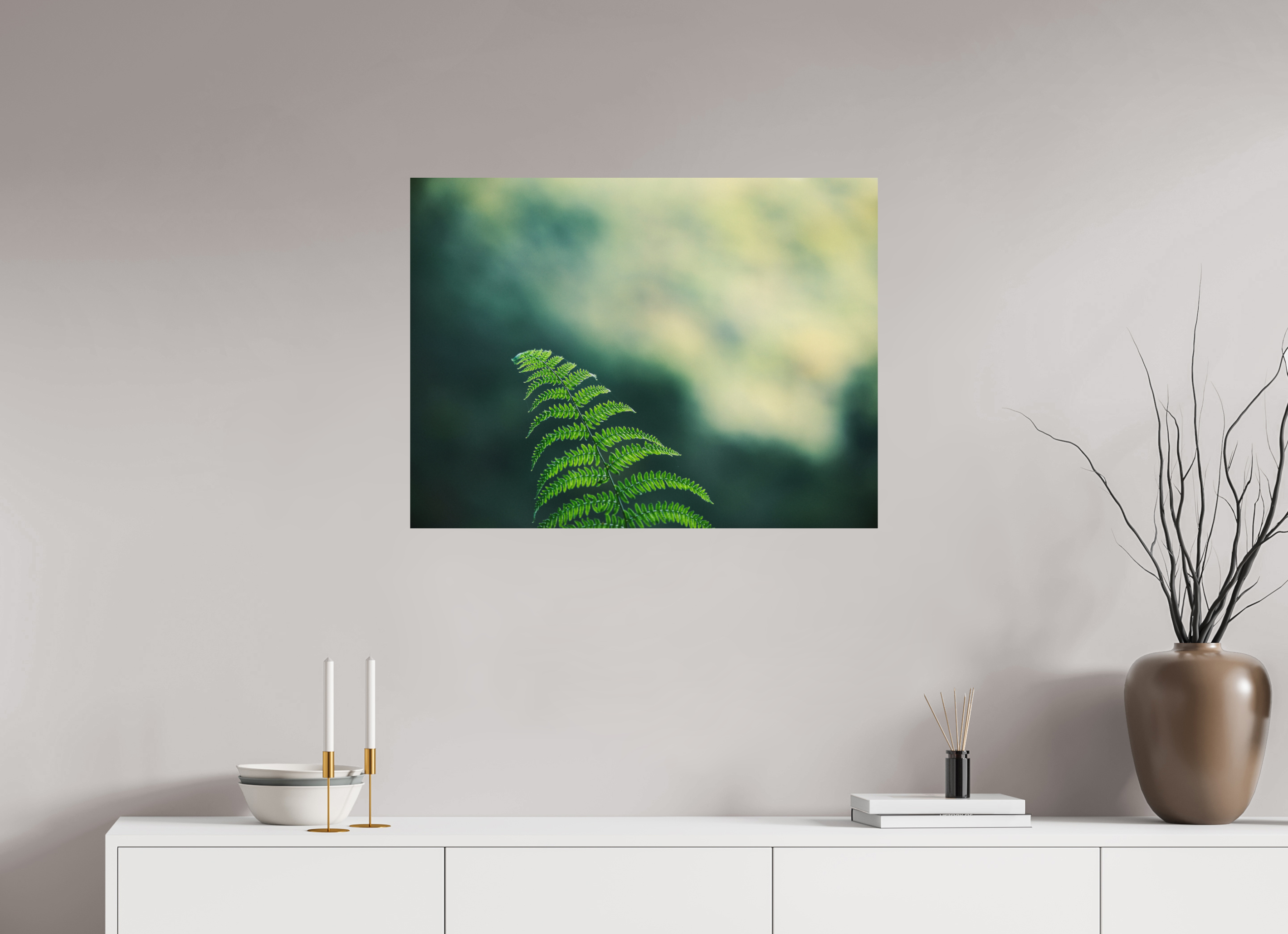 80 x 60 cm, Impression Fine Art sur support rigide - mat Fougère