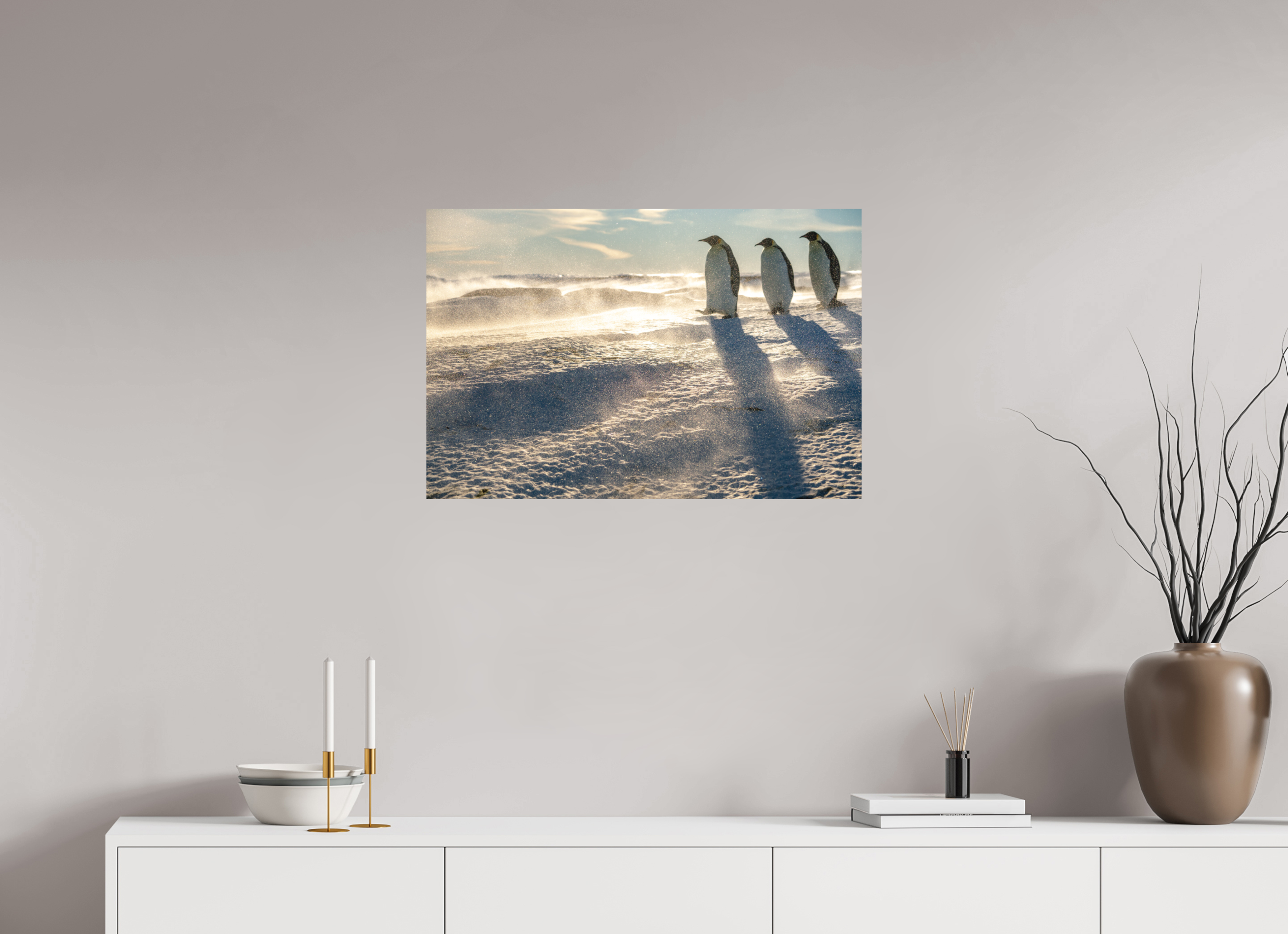 75 x 50 cm, Impression Fine Art - mat La marche des Empereurs