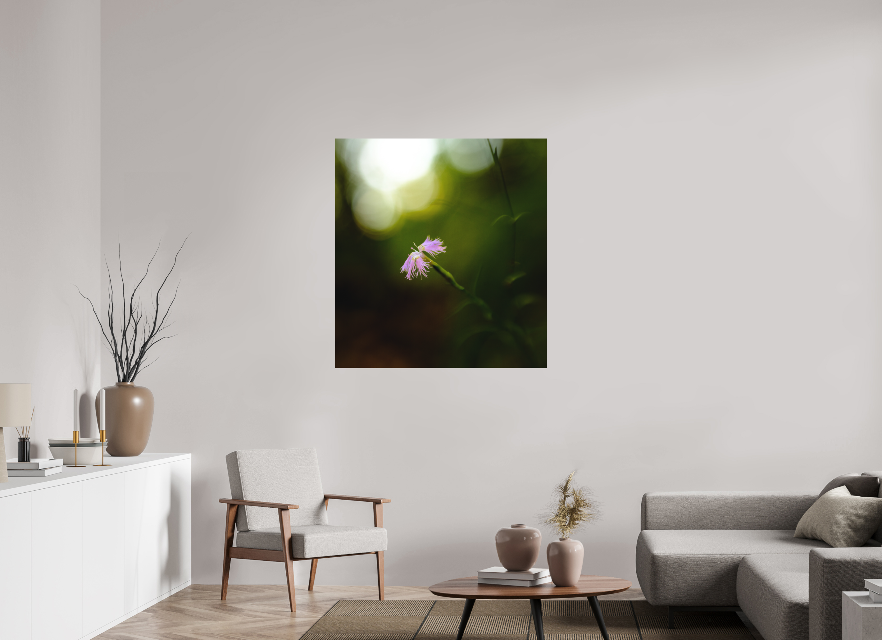 100 x 108,3 cm, Impression Fine Art sur support rigide - mat fleur2