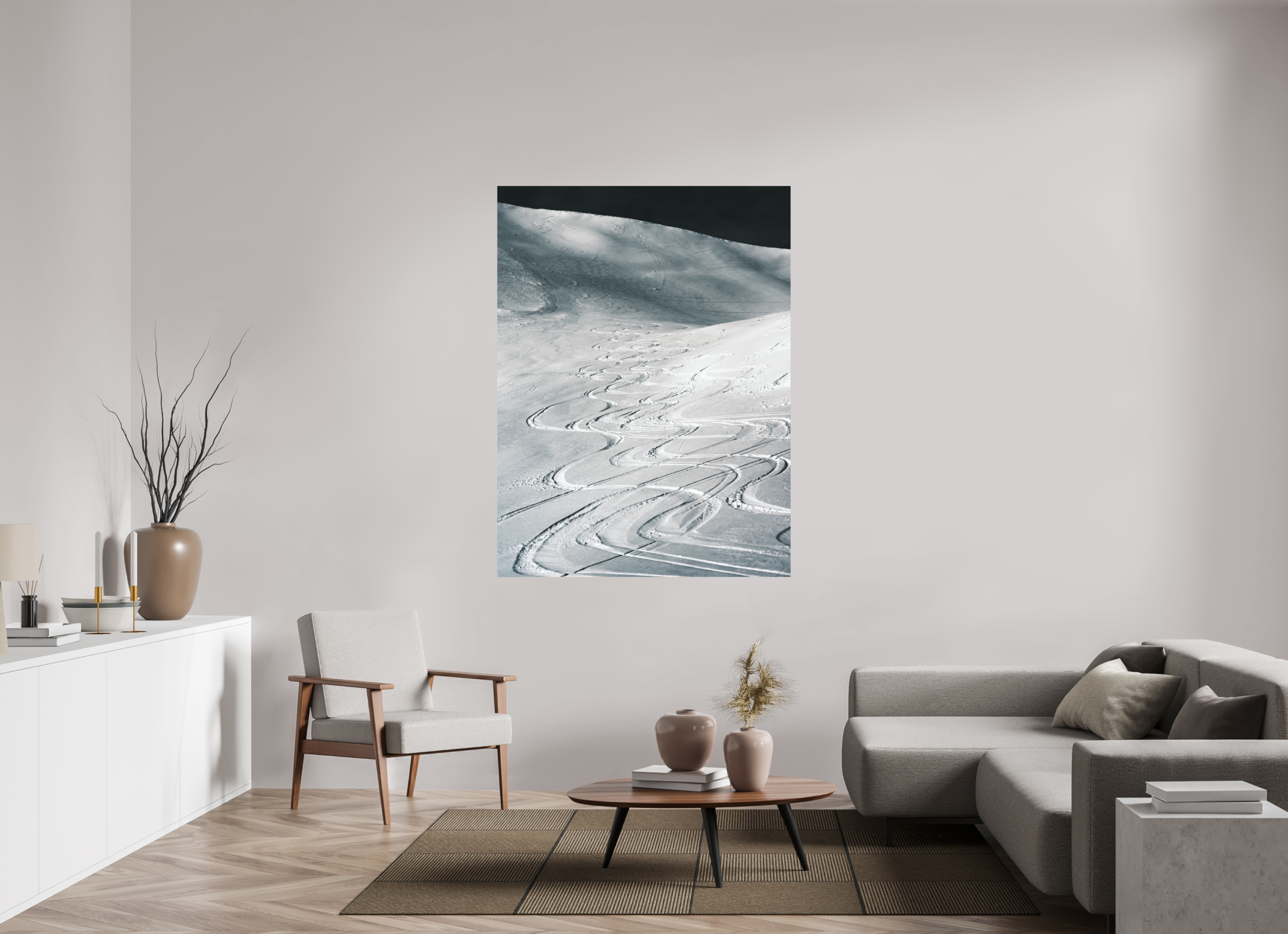 120 x 160 cm, Tirage photo - satiné Les traces du bonheur