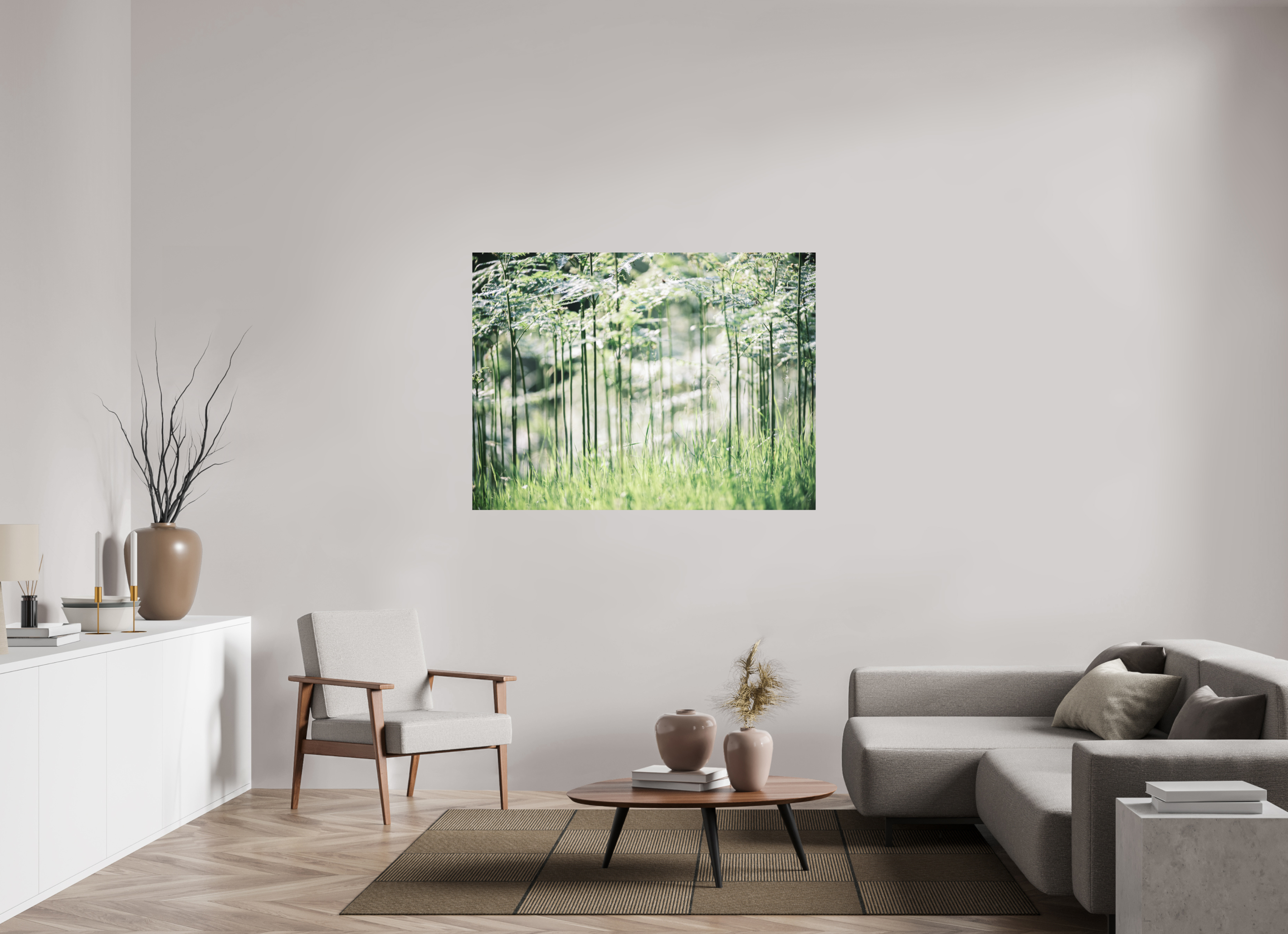 140 x 105 cm, Impression Fine Art sur support rigide - mat Bienvenue à Jurassic Park