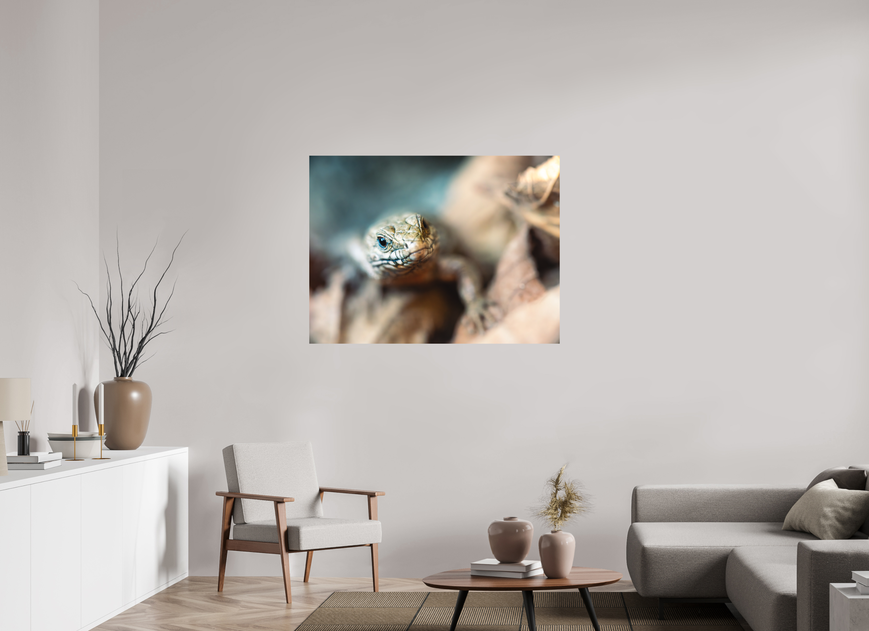 120 x 90 cm, Impression Fine Art sur support rigide - mat Lezard