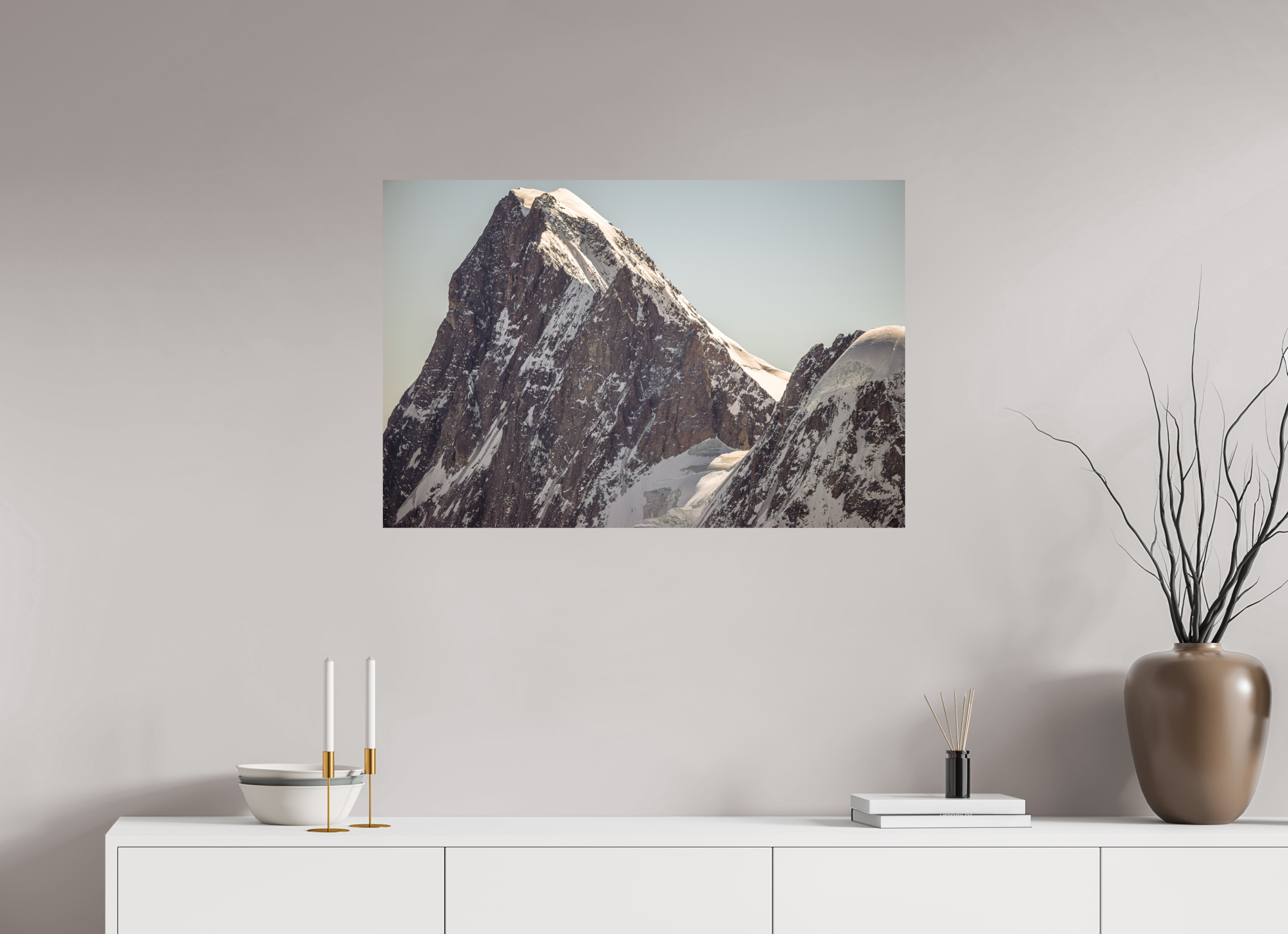 90 x 60 cm, Impression Fine Art - mat Les Grandes Jurasses : Pointe Walker