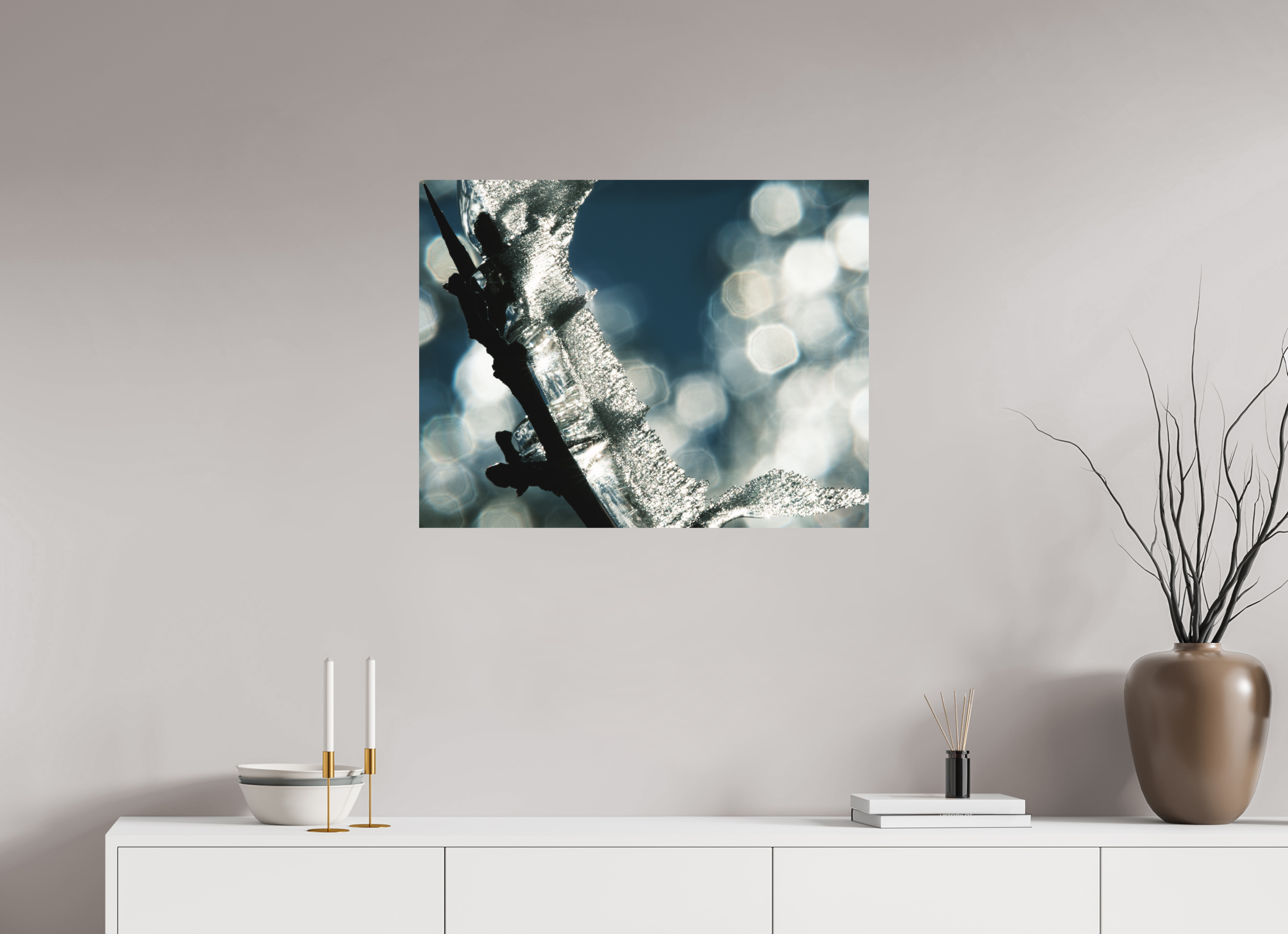 77,5 x 60 cm, Tirage photo - satiné Givré