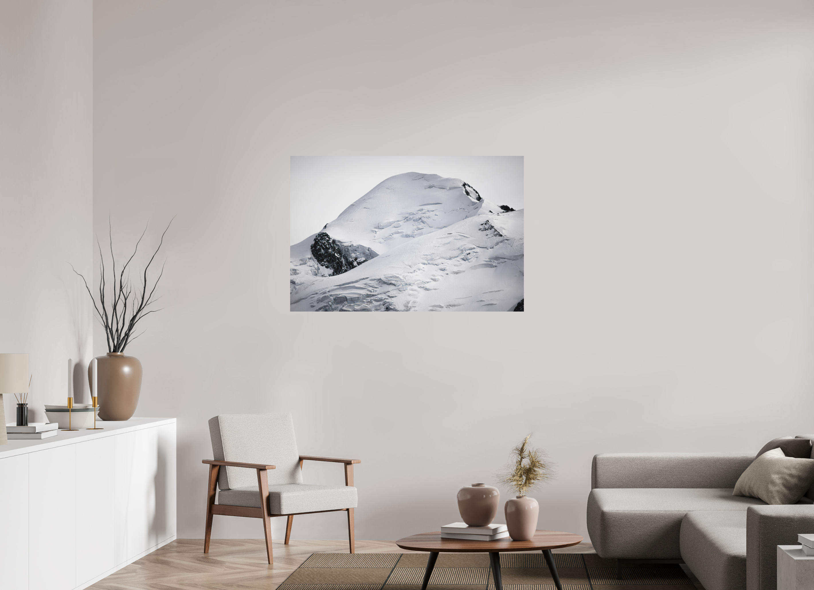 120 x 80 cm, Tirage photo - satiné Le Mont Blanc