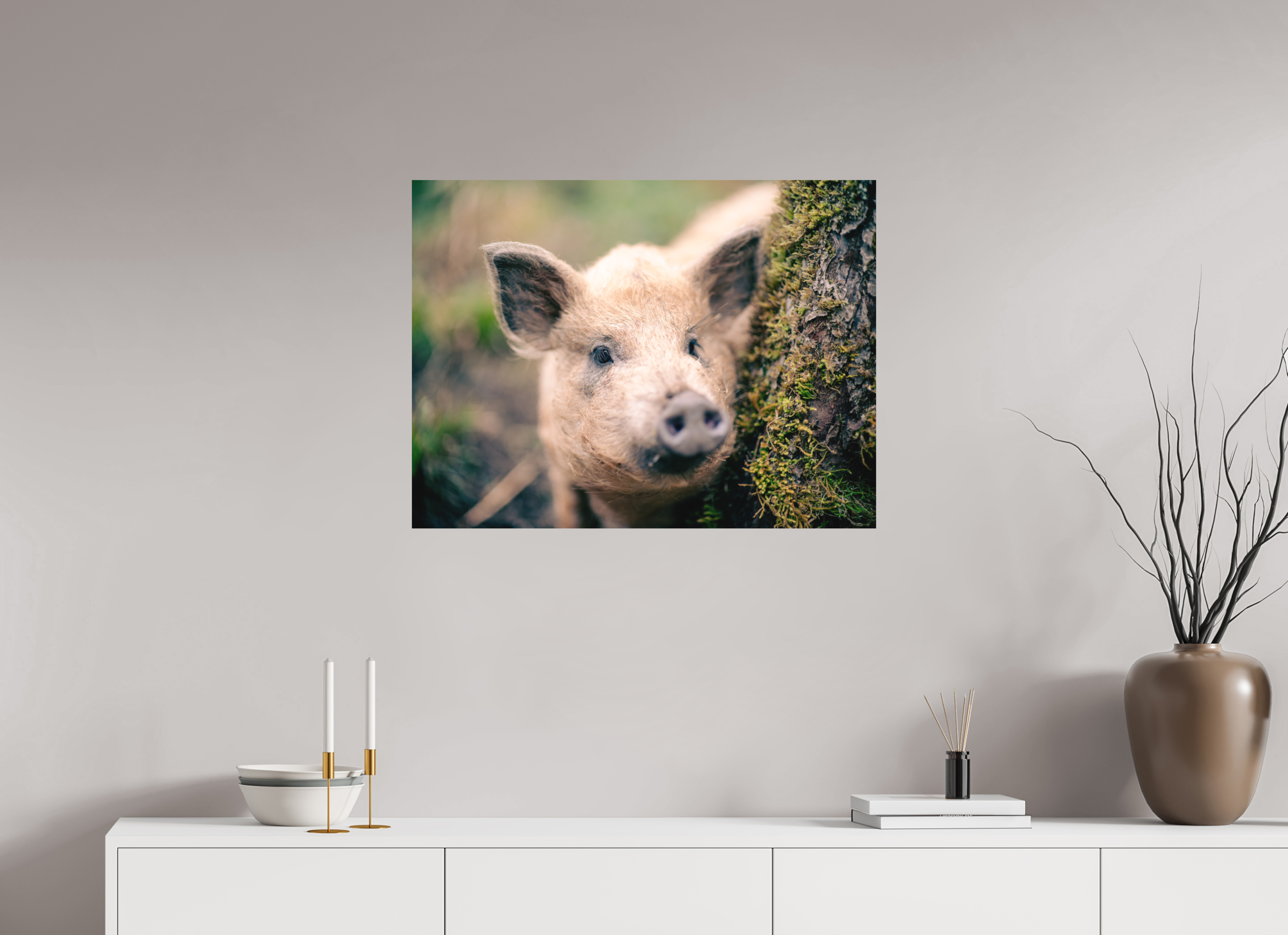 80 x 60 cm, Impression Fine Art - mat Cochon