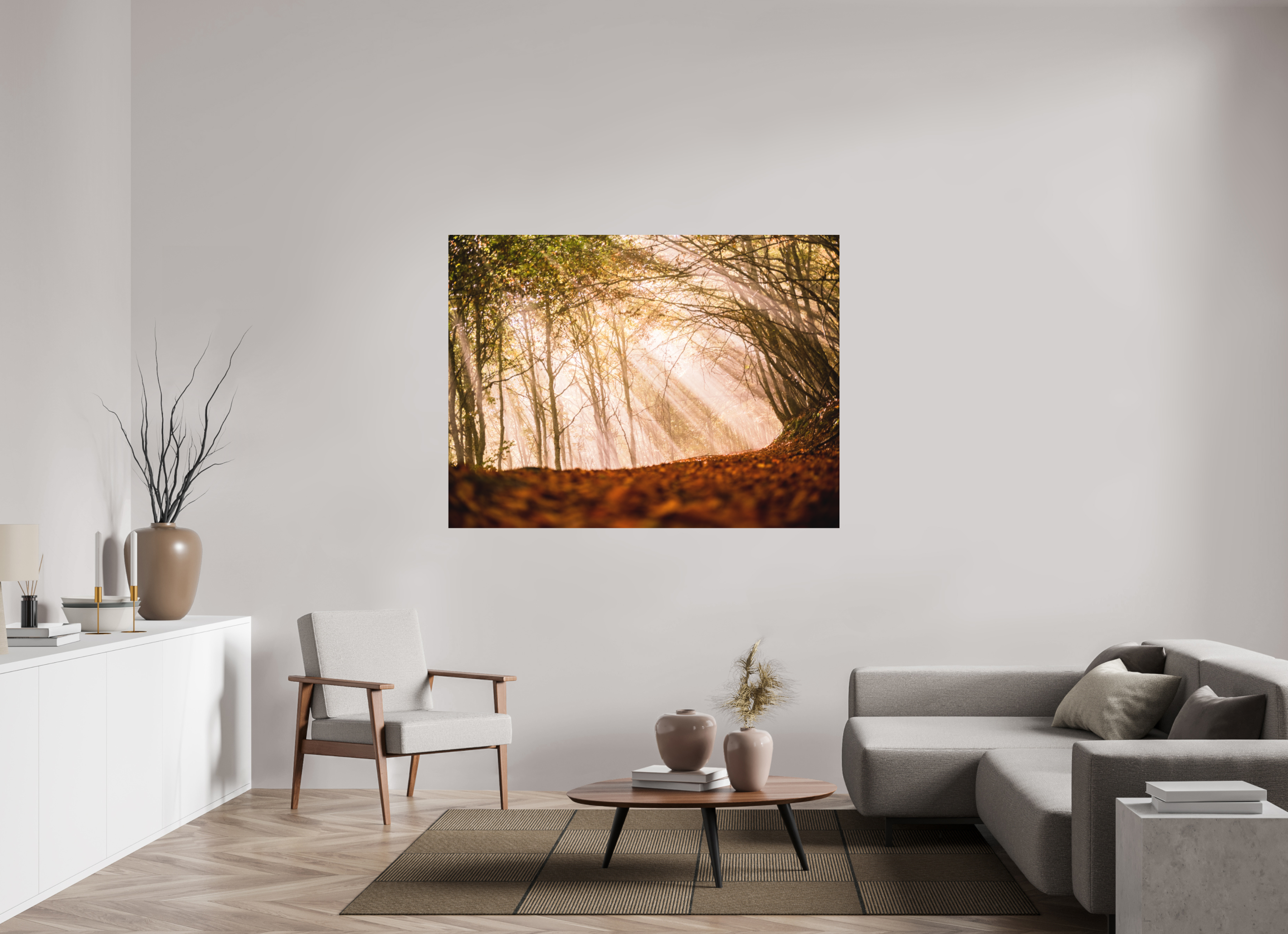 160 x 120 cm, Tirage photo - satiné Un rayon de soleil