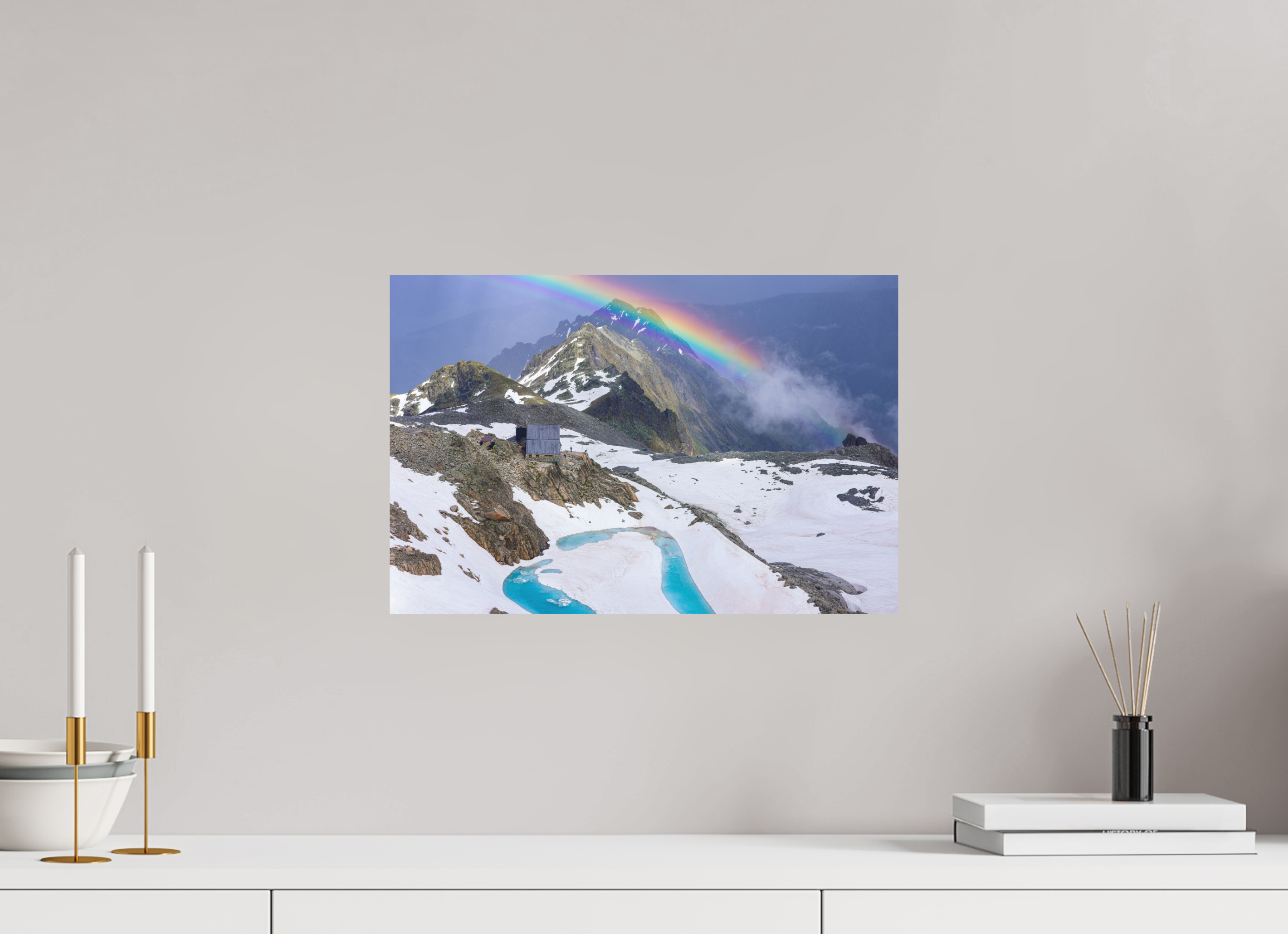 45 x 30 cm, Impression Fine Art - mat Cabane d'Orny