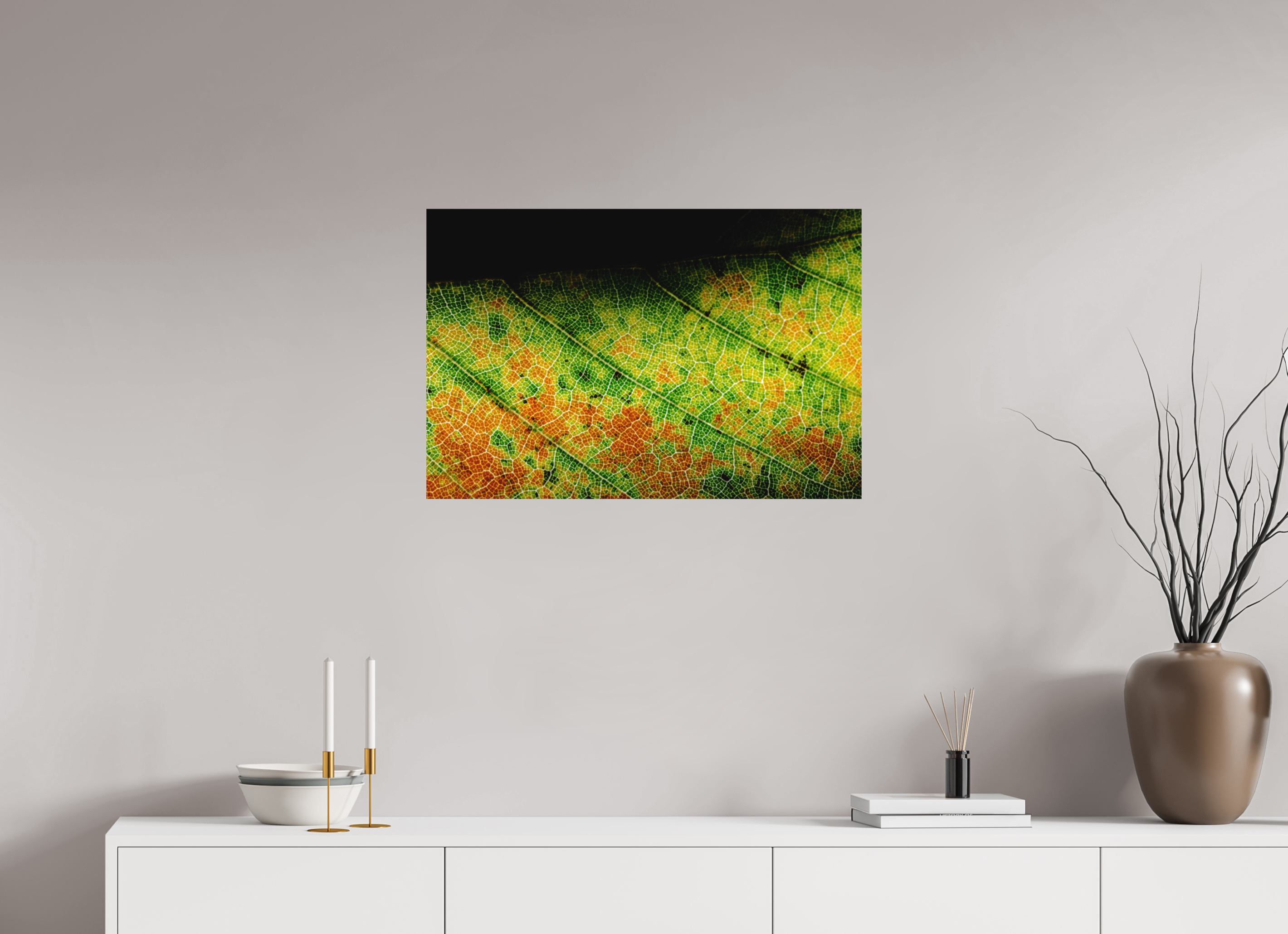 75 x 50 cm, Impression Fine Art - mat Feuille