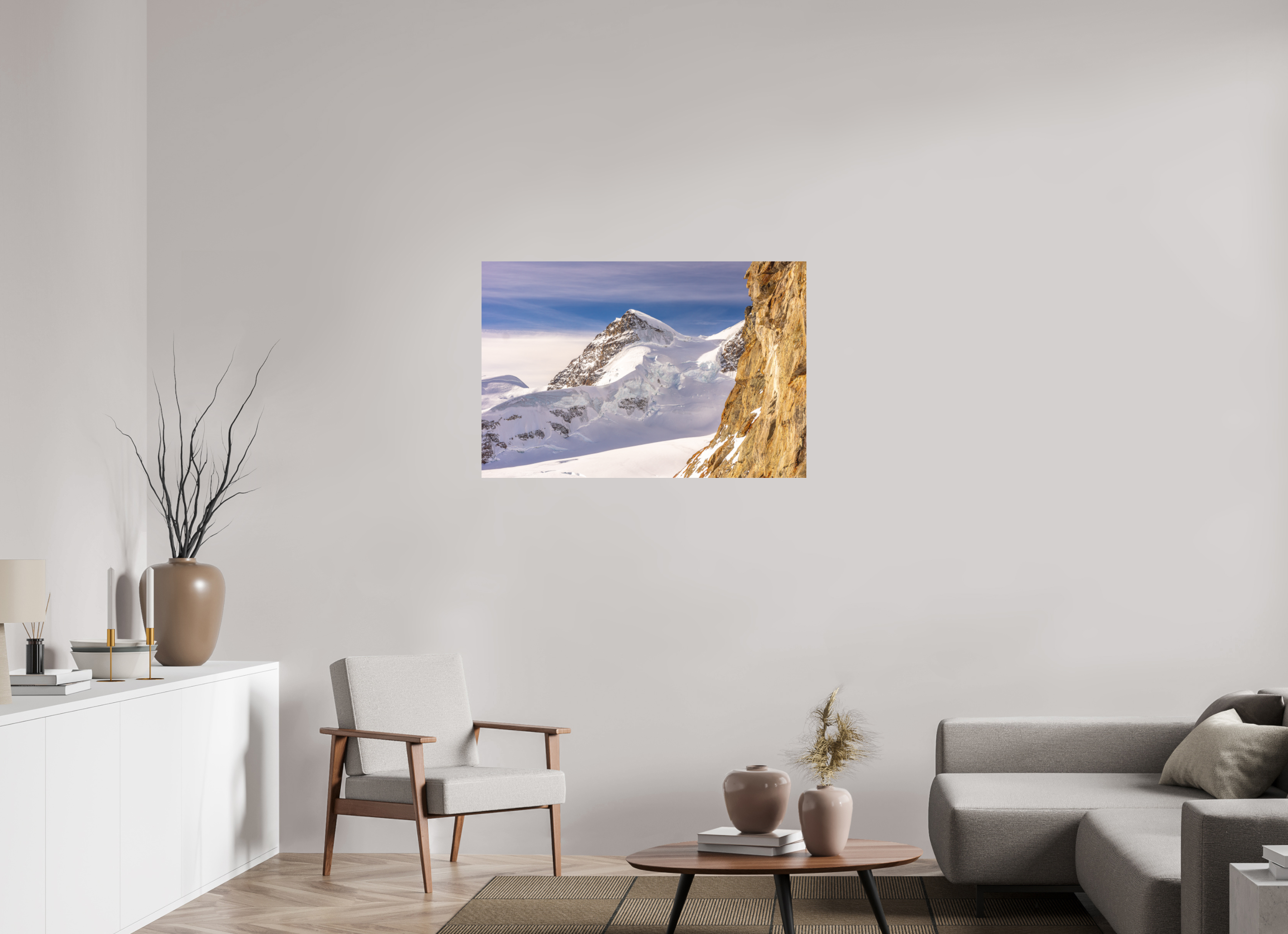 105 x 70 cm, Impression Fine Art sur support rigide - mat La Jungfrau