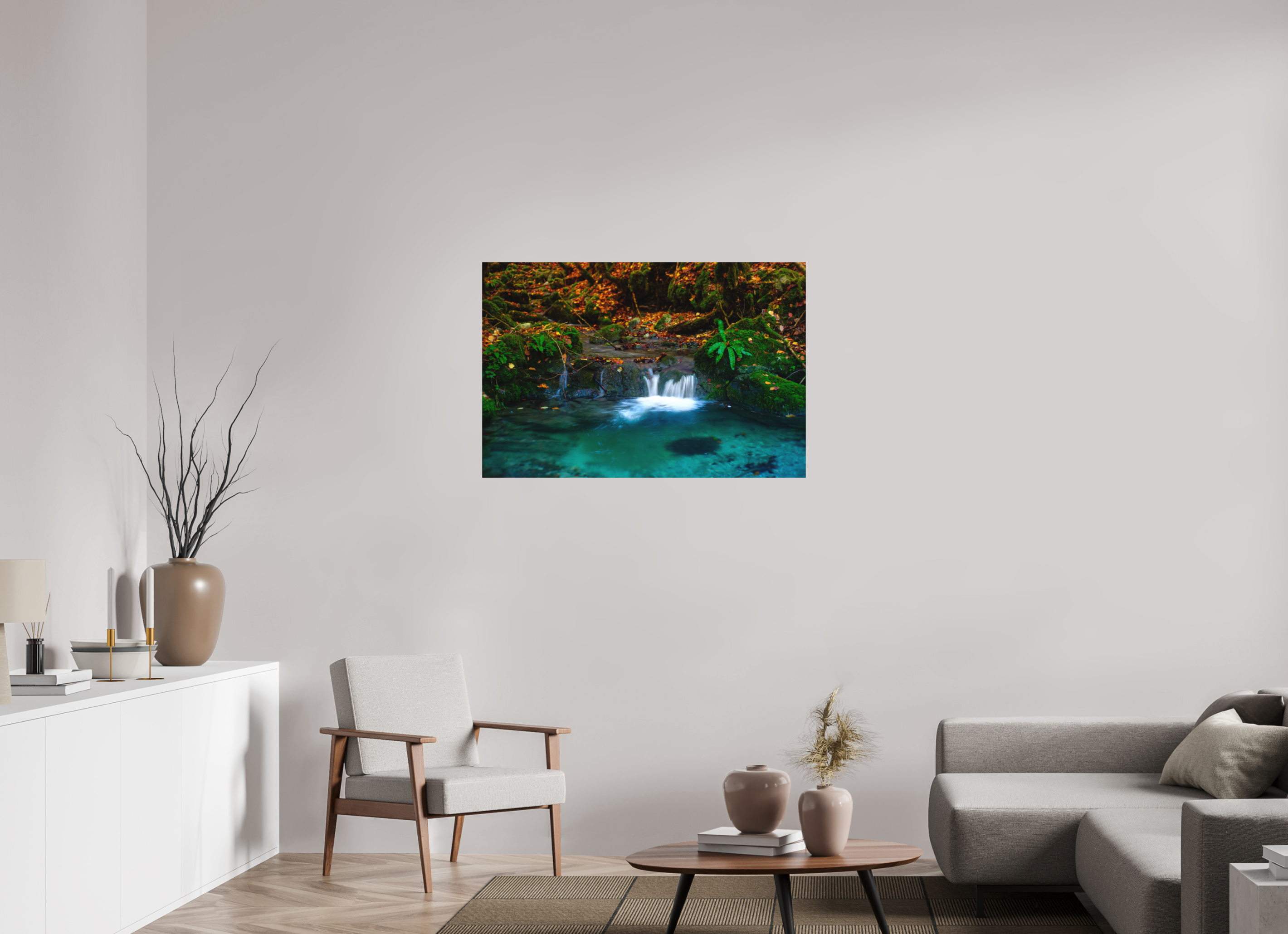 105 x 70 cm, Tirage photo - satiné De l'eau et des couleurs