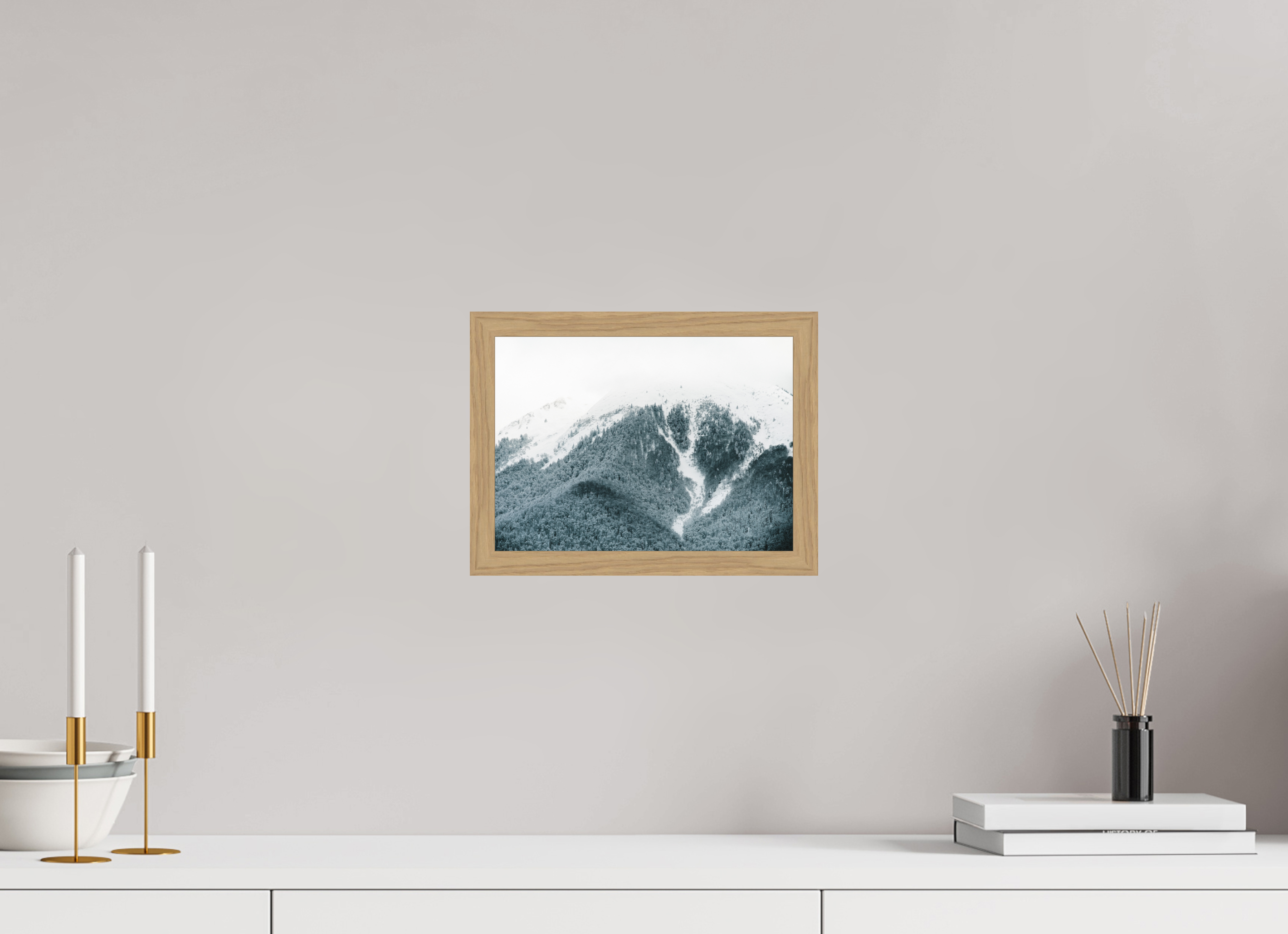 27,2 x 20 cm, Impression Fine Art encadrée en chêne naturel - mat Le Cagire