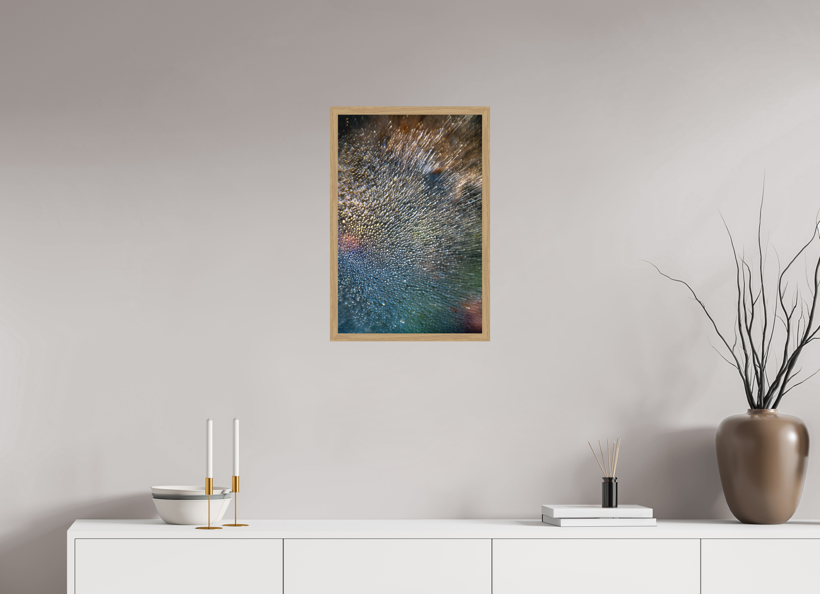 40 x 60 cm, Impression Fine Art encadrée en chêne naturel - mat toile 3