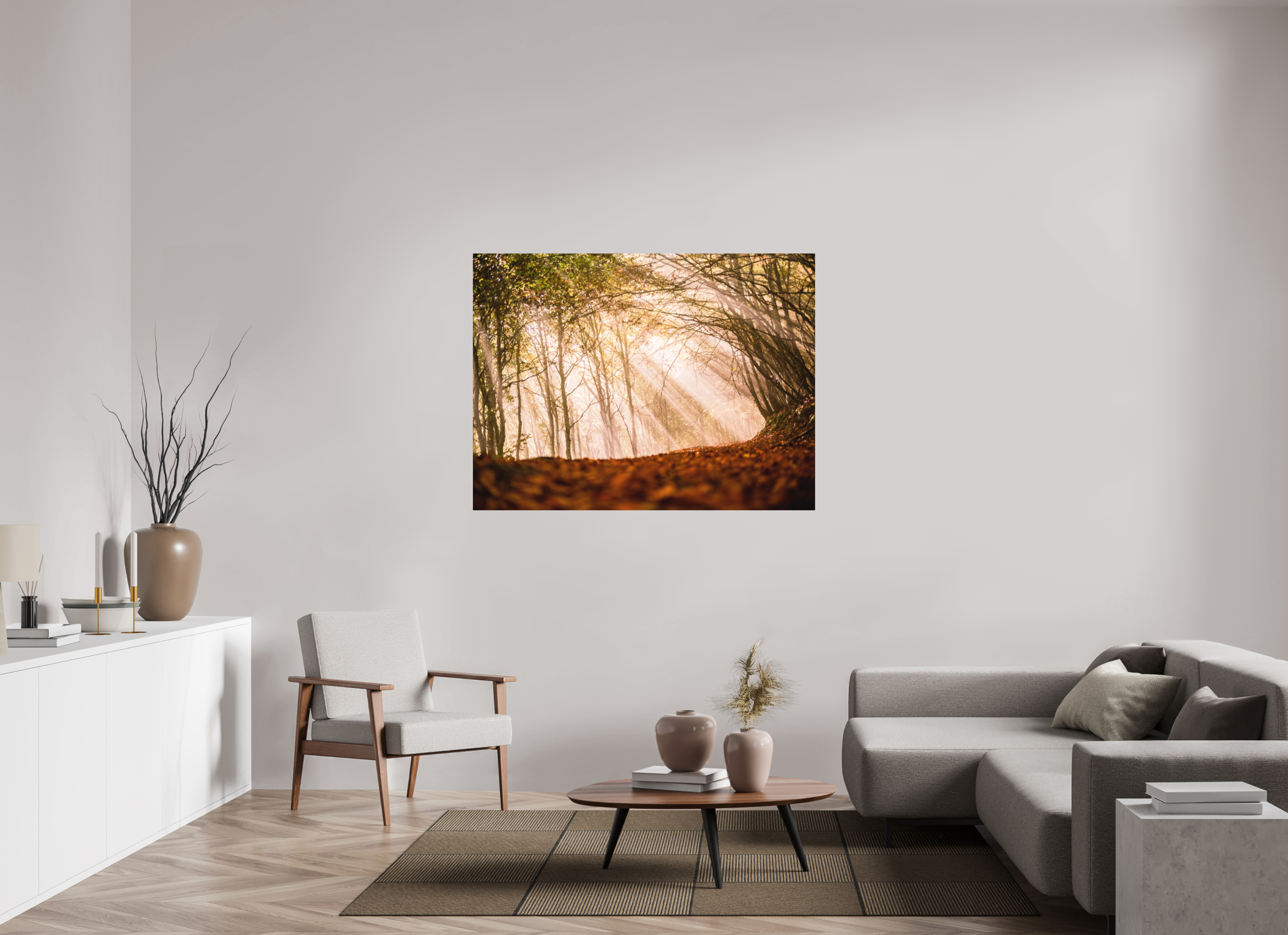 140 x 105 cm, Tirage photo - satiné Un rayon de soleil