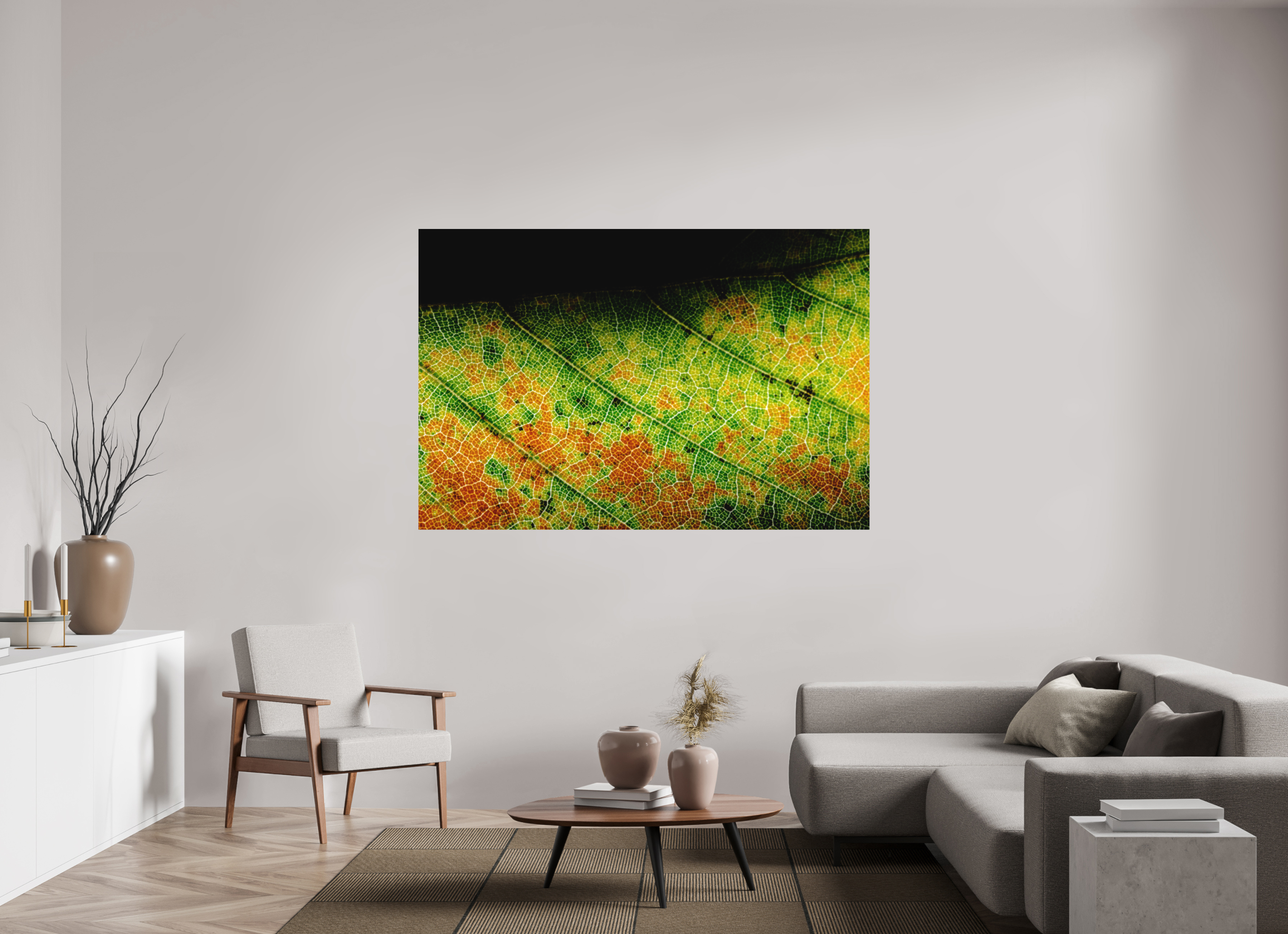 180 x 120 cm, Tirage photo - satiné Feuille