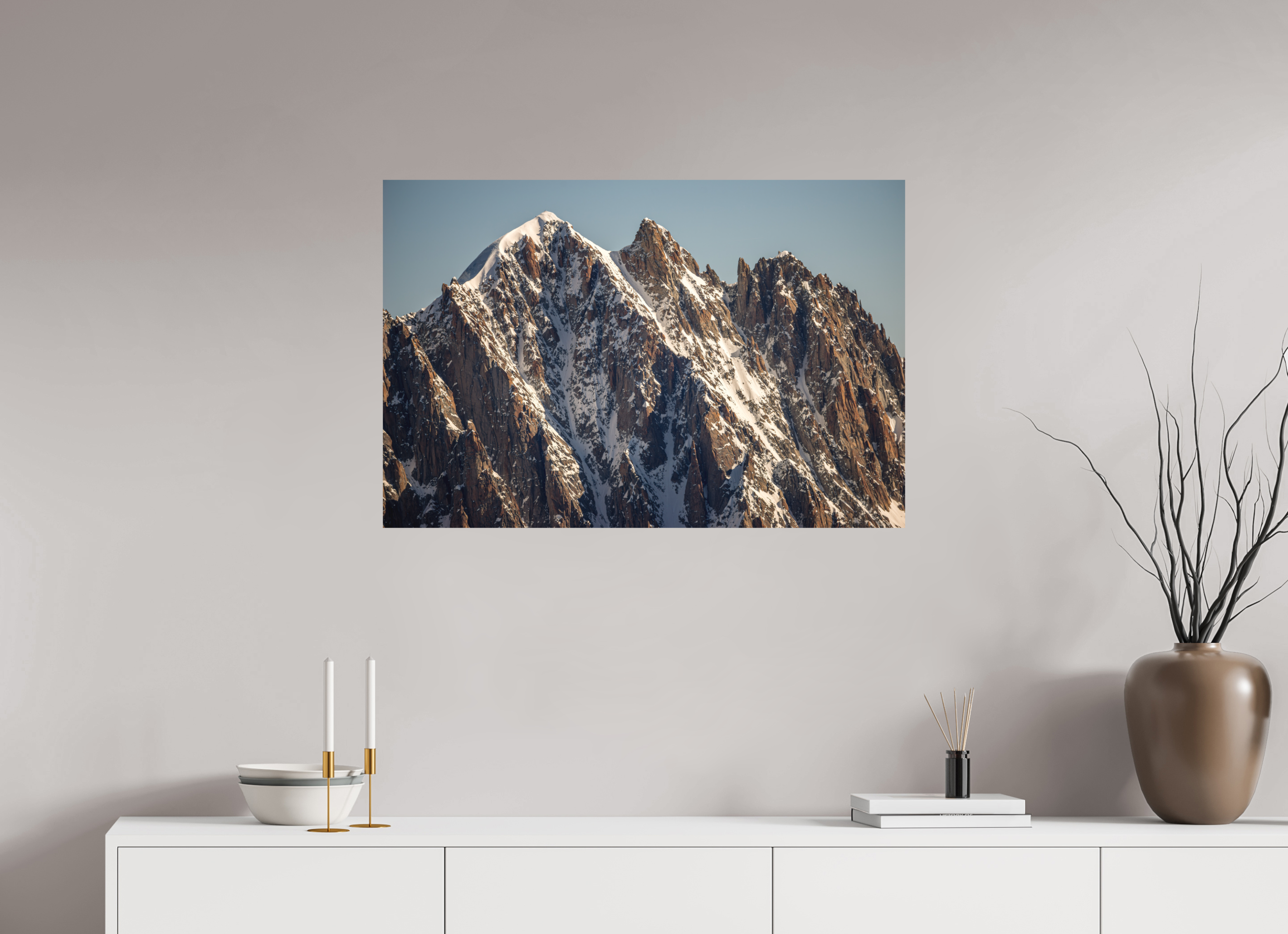 90 x 60 cm, Tirage photo - satiné L'aiguille Verte