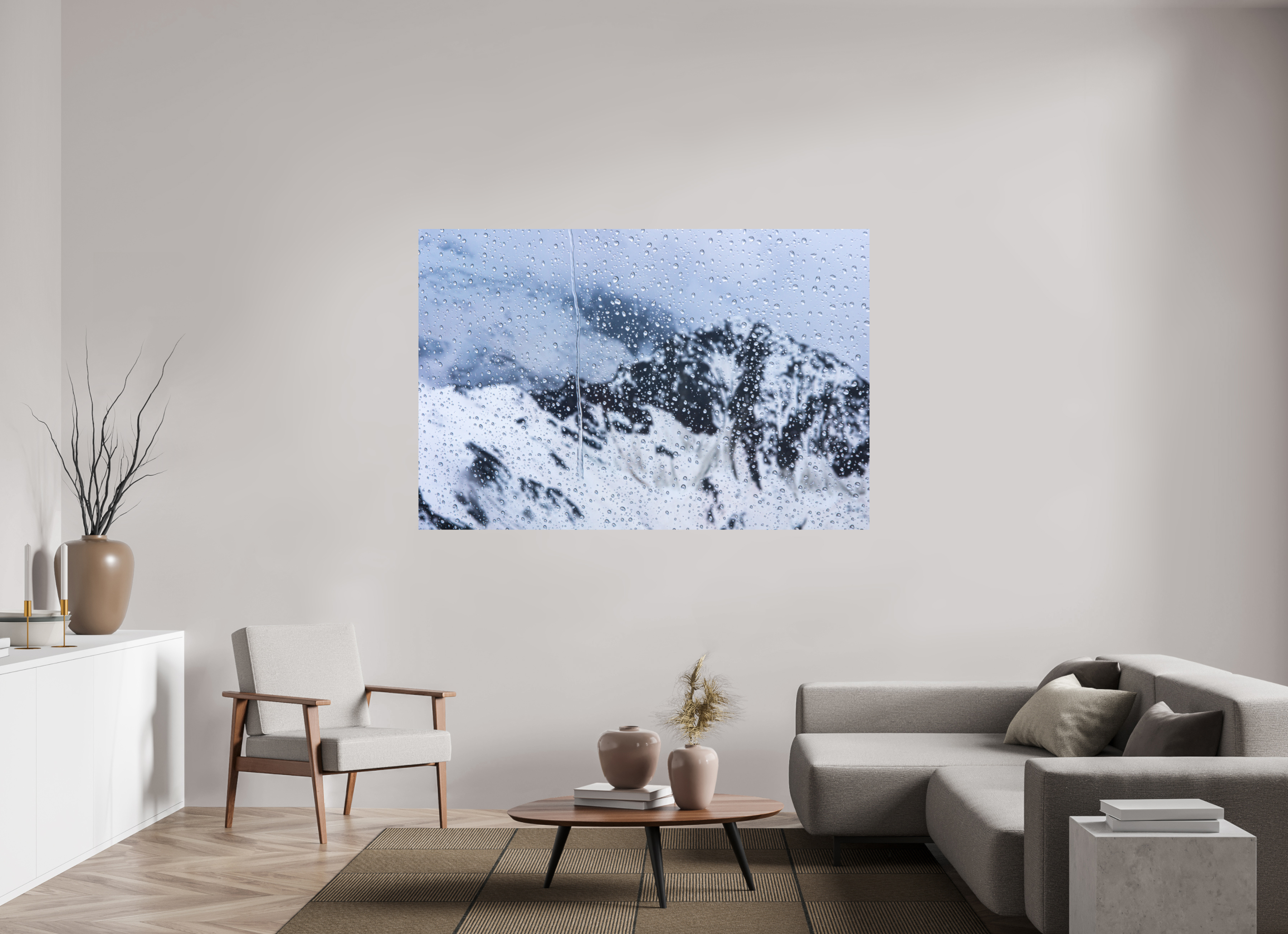 180 x 120 cm, Tirage photo - satiné Mauvaise météo