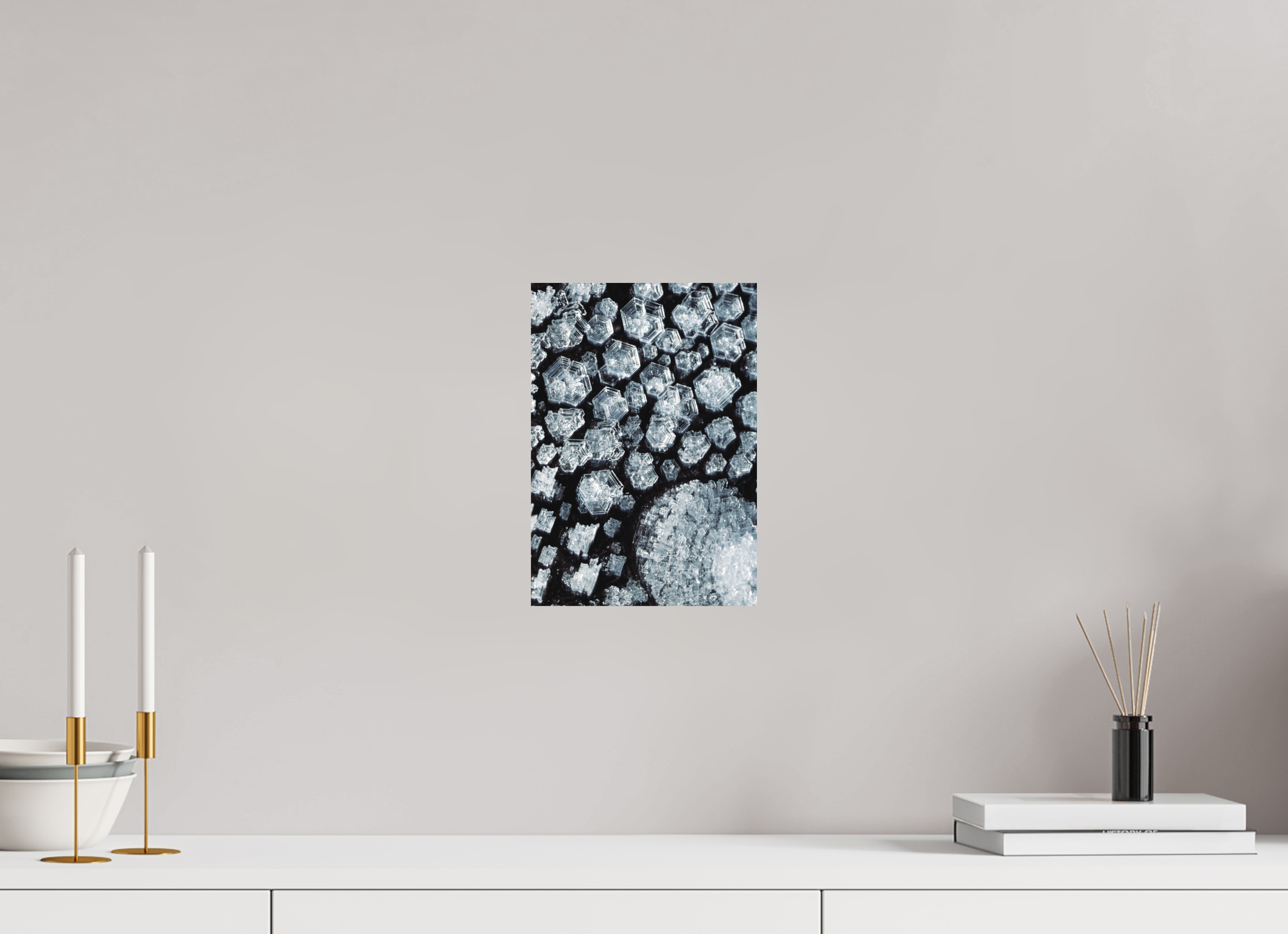 20 x 28,6 cm, Impression Fine Art - mat Cristaux de glace