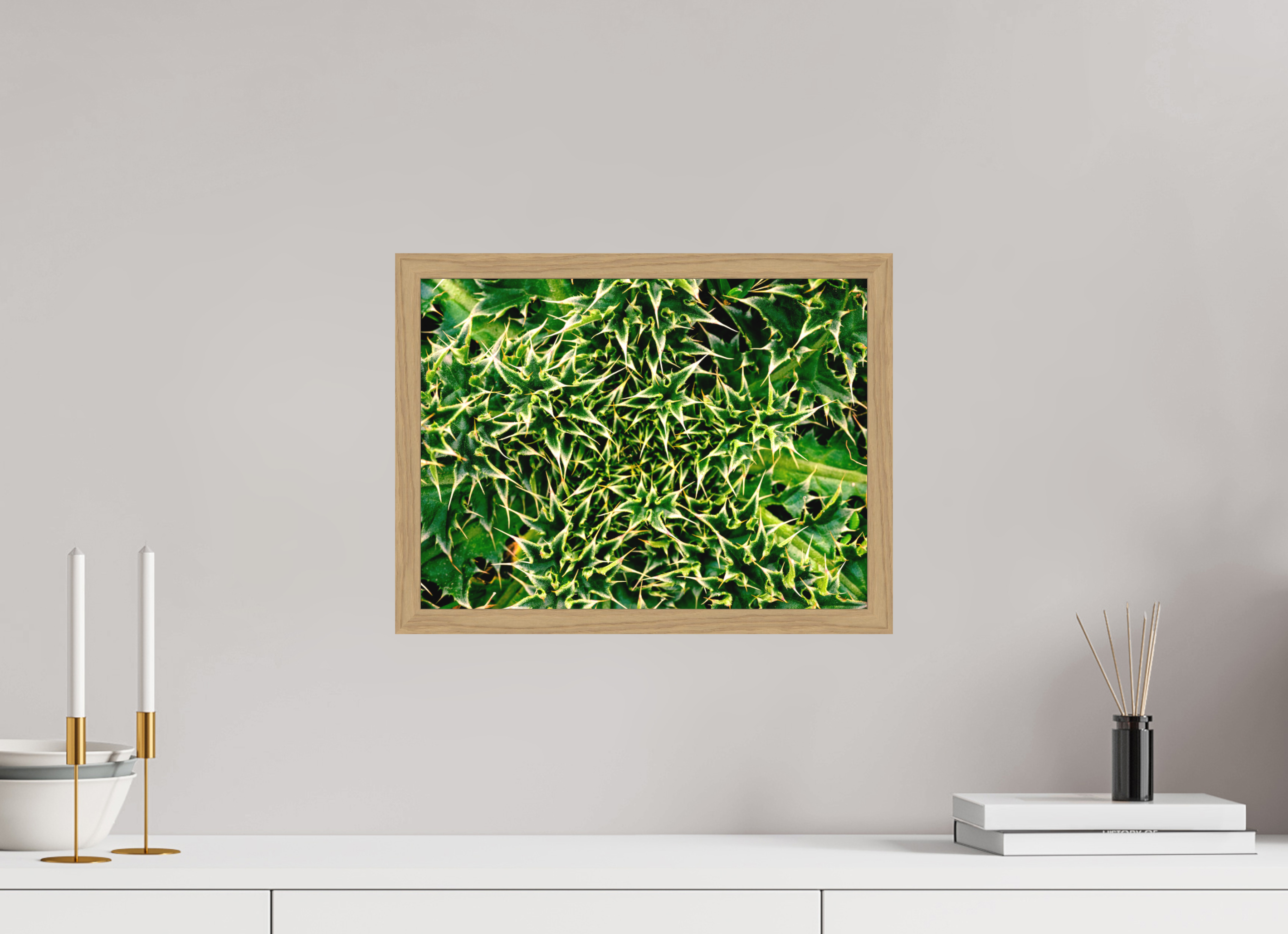 40 x 30 cm, Impression Fine Art encadrée en chêne naturel - mat descr