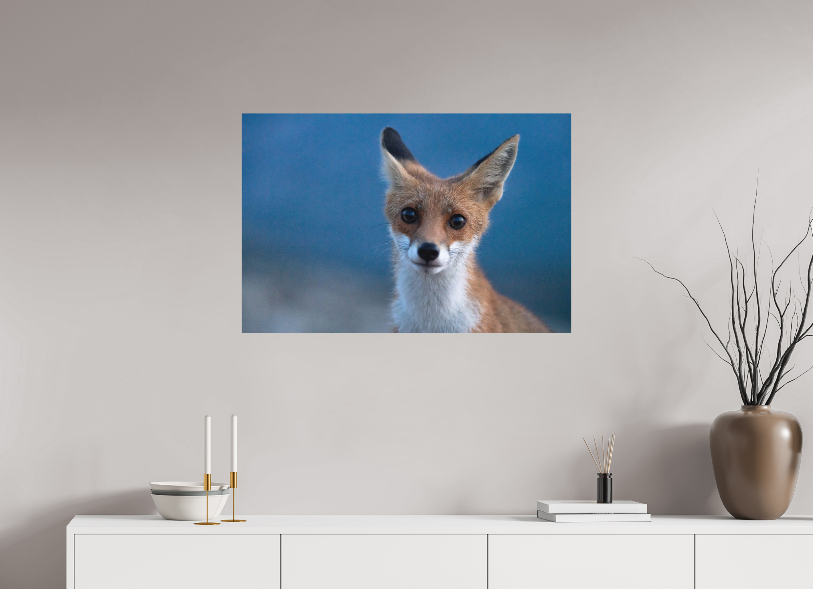 90 x 60 cm, Tirage photo - satiné Bruno le renardeau