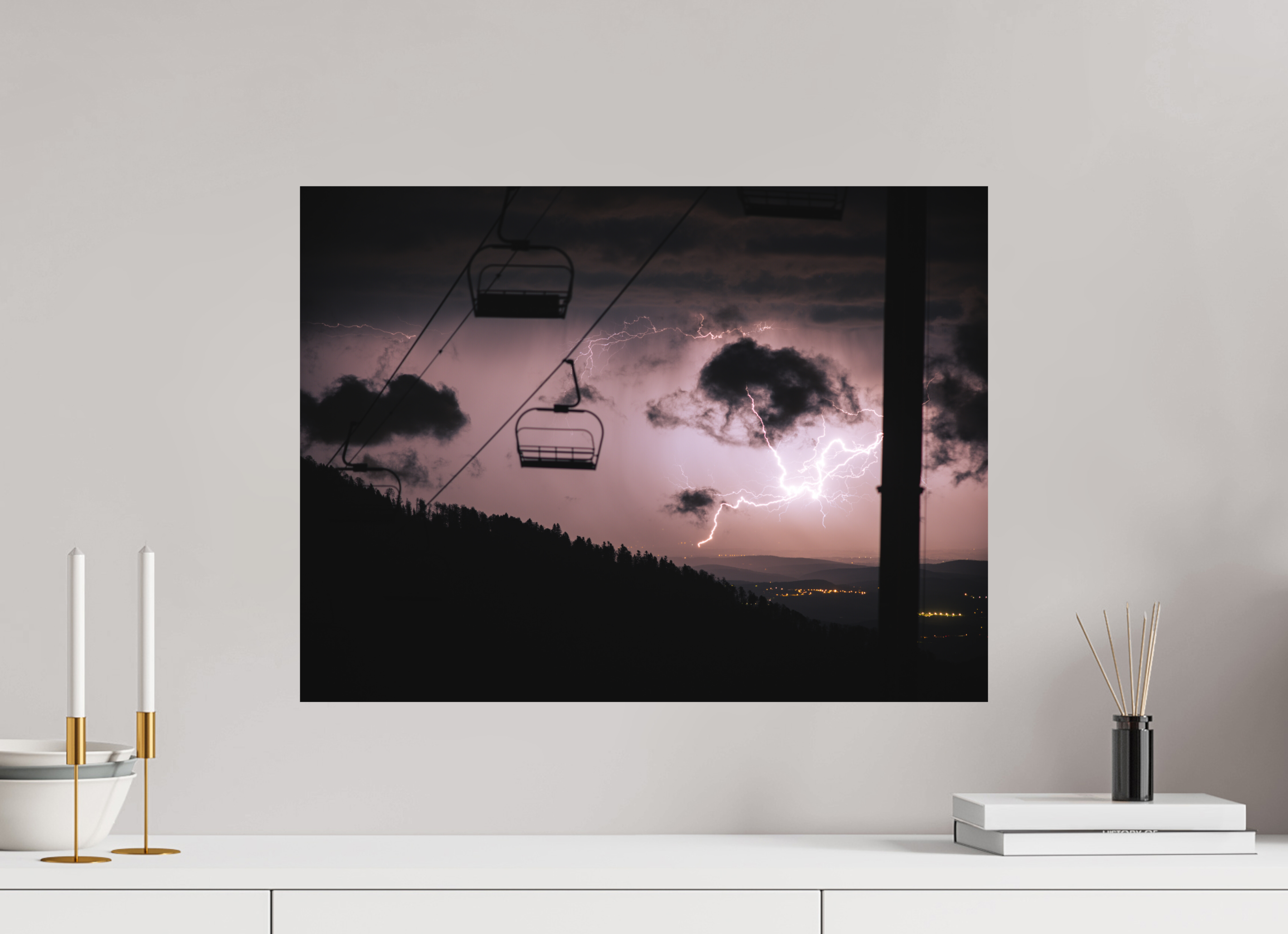 60 x 45 cm, Impression Fine Art sur support rigide - mat Tonnerre de Mourtis