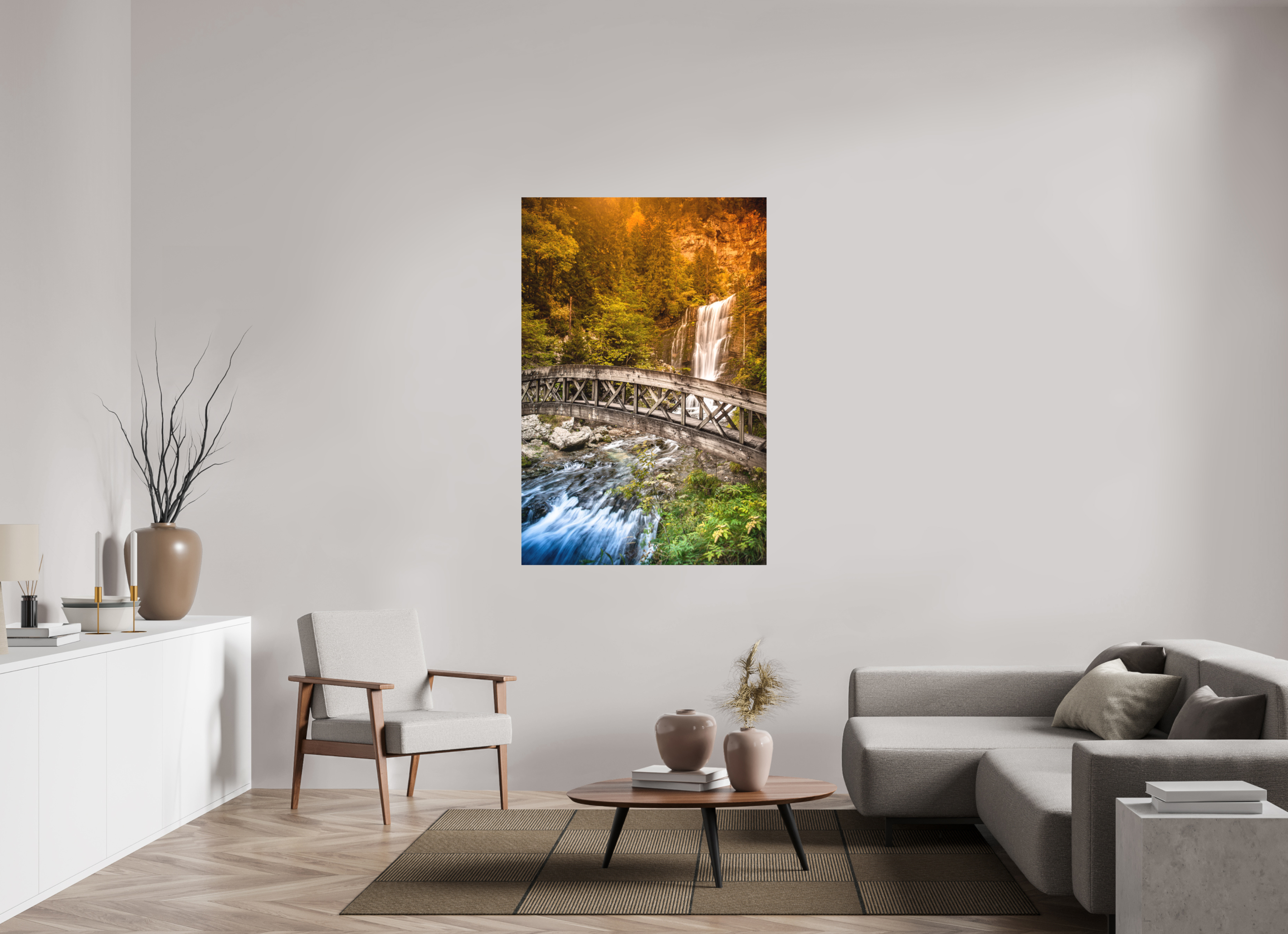 100 x 150 cm, Impression Fine Art sur support rigide - mat L'automne en Chartreuse
