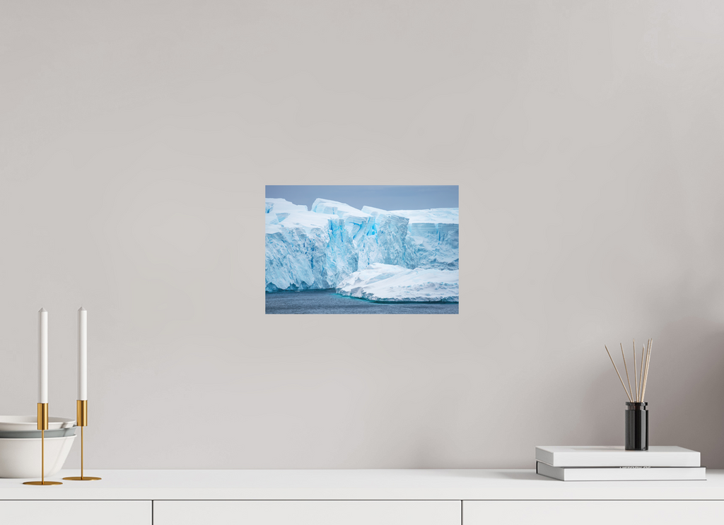 30 x 20 cm, Impression Fine Art sur support rigide - mat Falaise de glace
