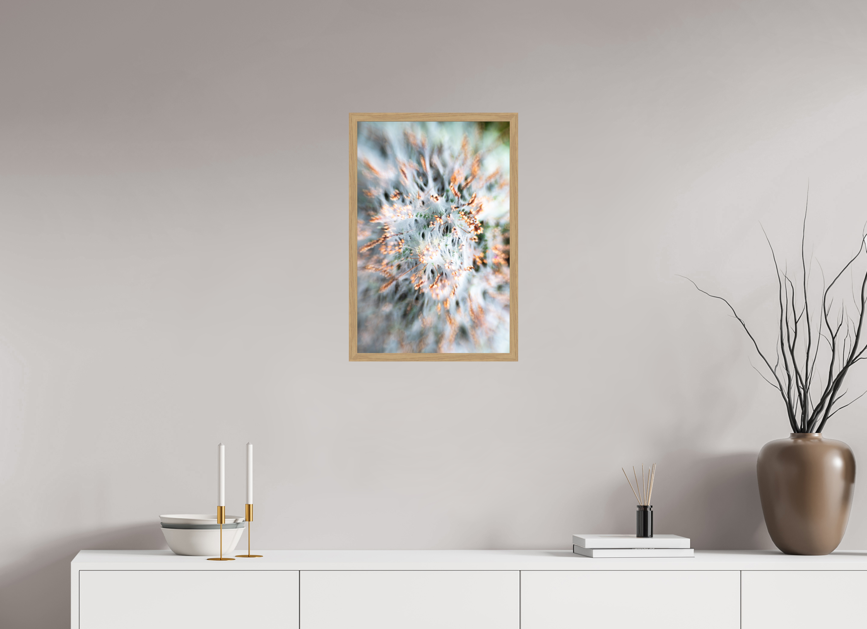 40 x 60 cm, Impression Fine Art encadrée en chêne naturel - mat toile 2