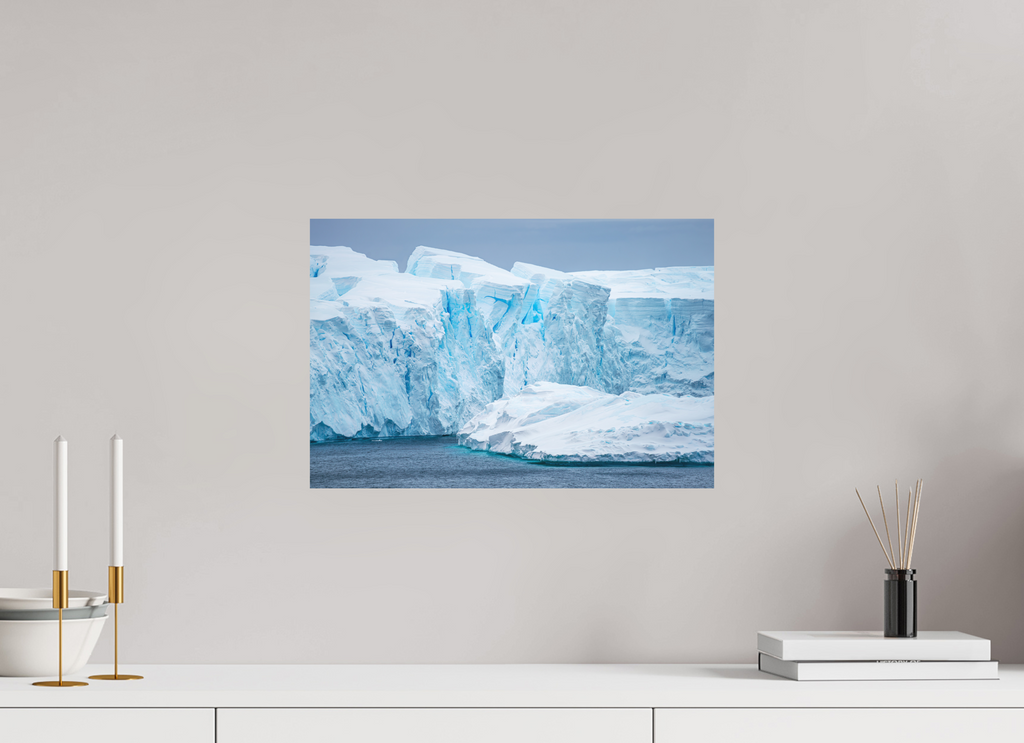 45 x 30 cm, Tirage photo - satiné Falaise de glace