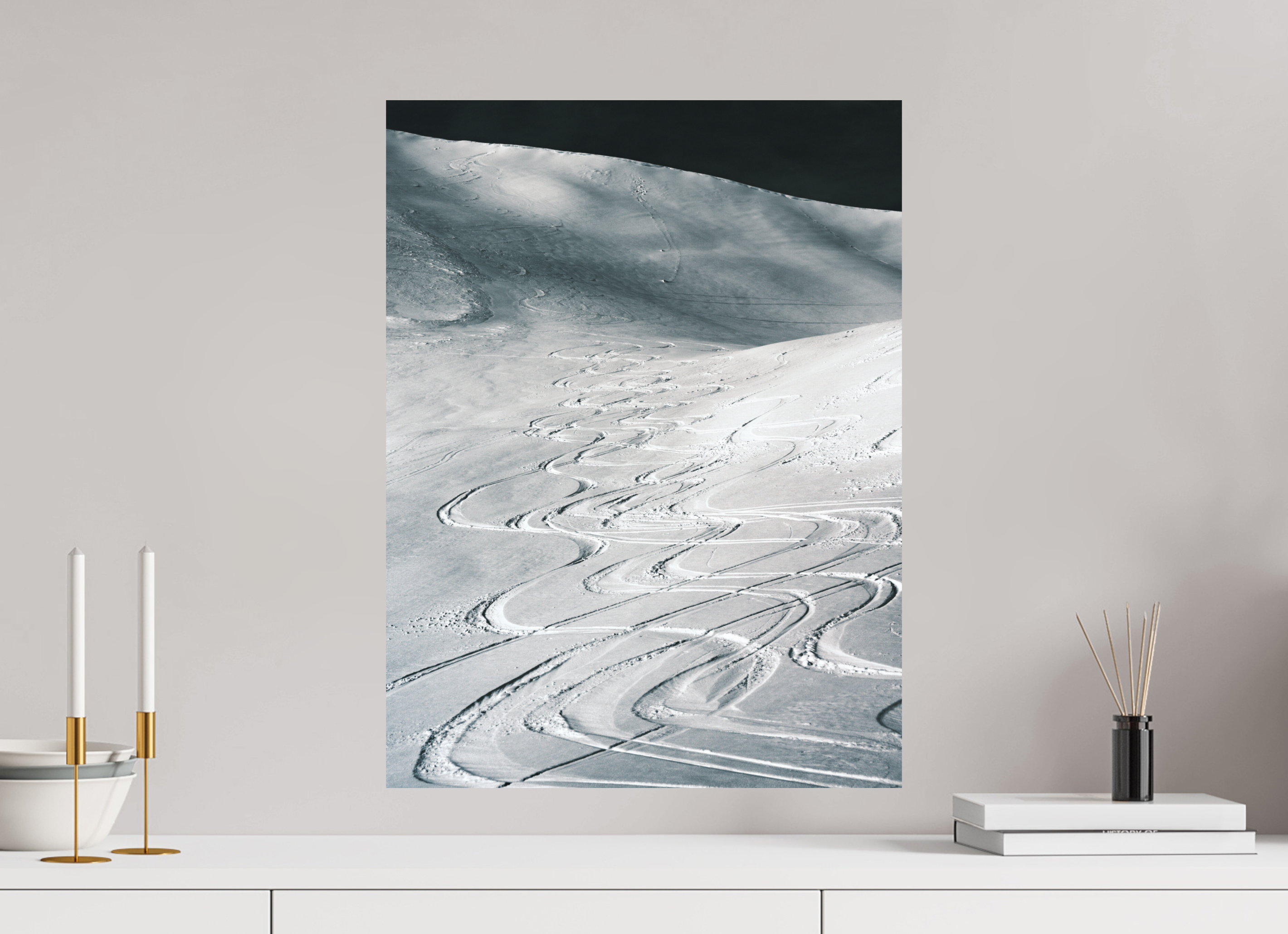 45 x 60 cm, Impression Fine Art sur support rigide - mat Les traces du bonheur