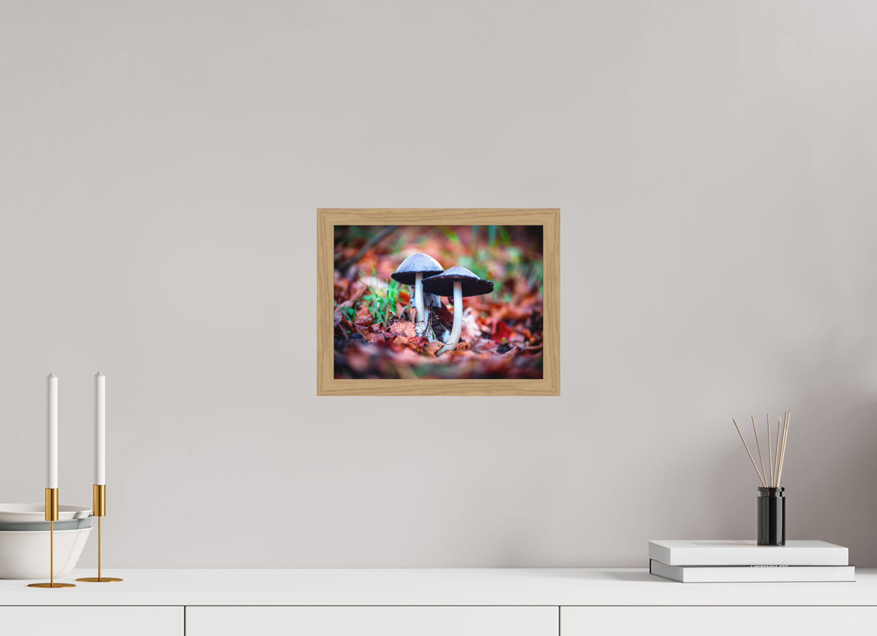 28 x 21 cm, Impression Fine Art encadrée en chêne naturel - mat En duo