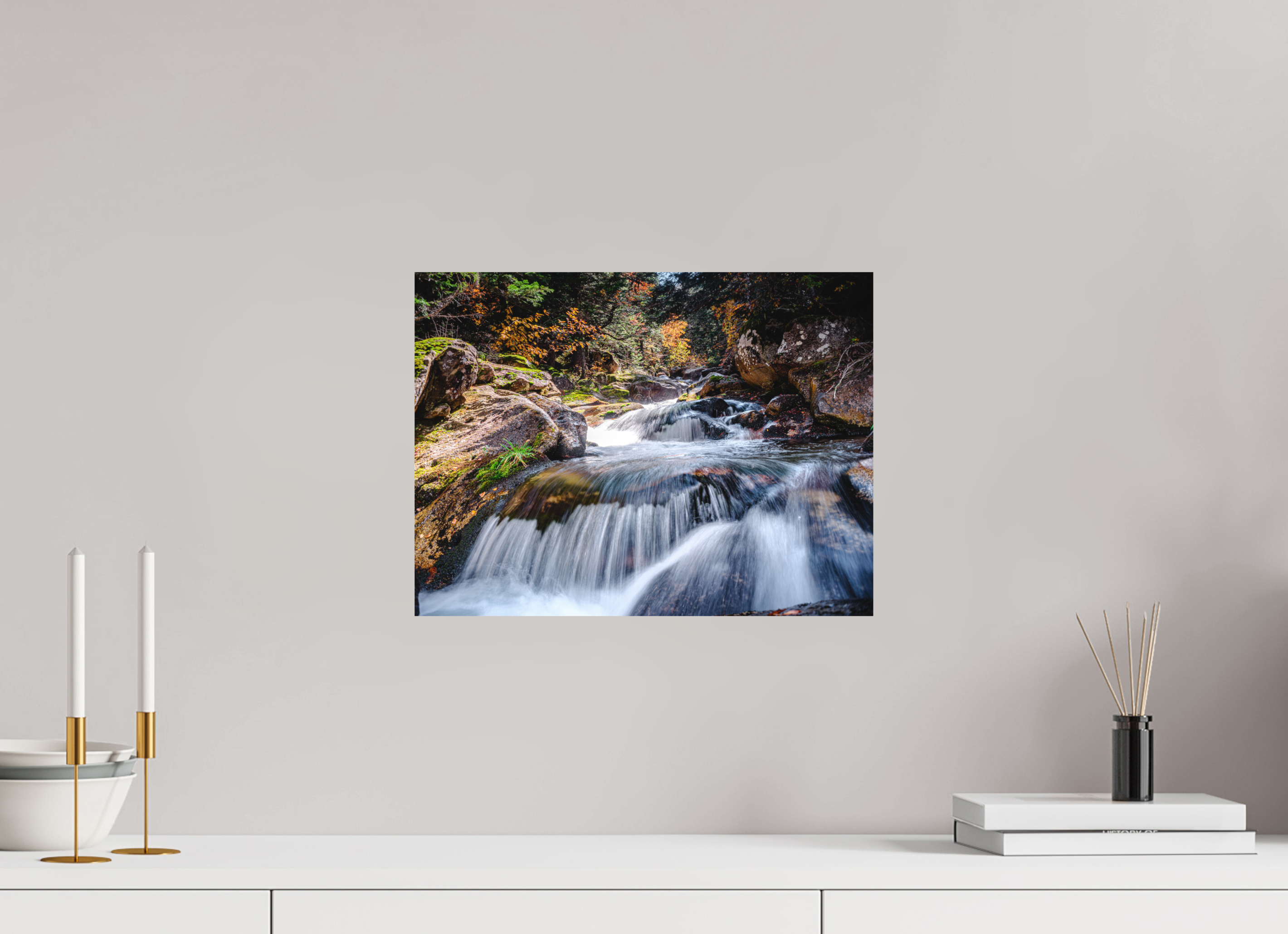 40 x 30 cm, Impression Fine Art sur support rigide - mat Cascade enchantée