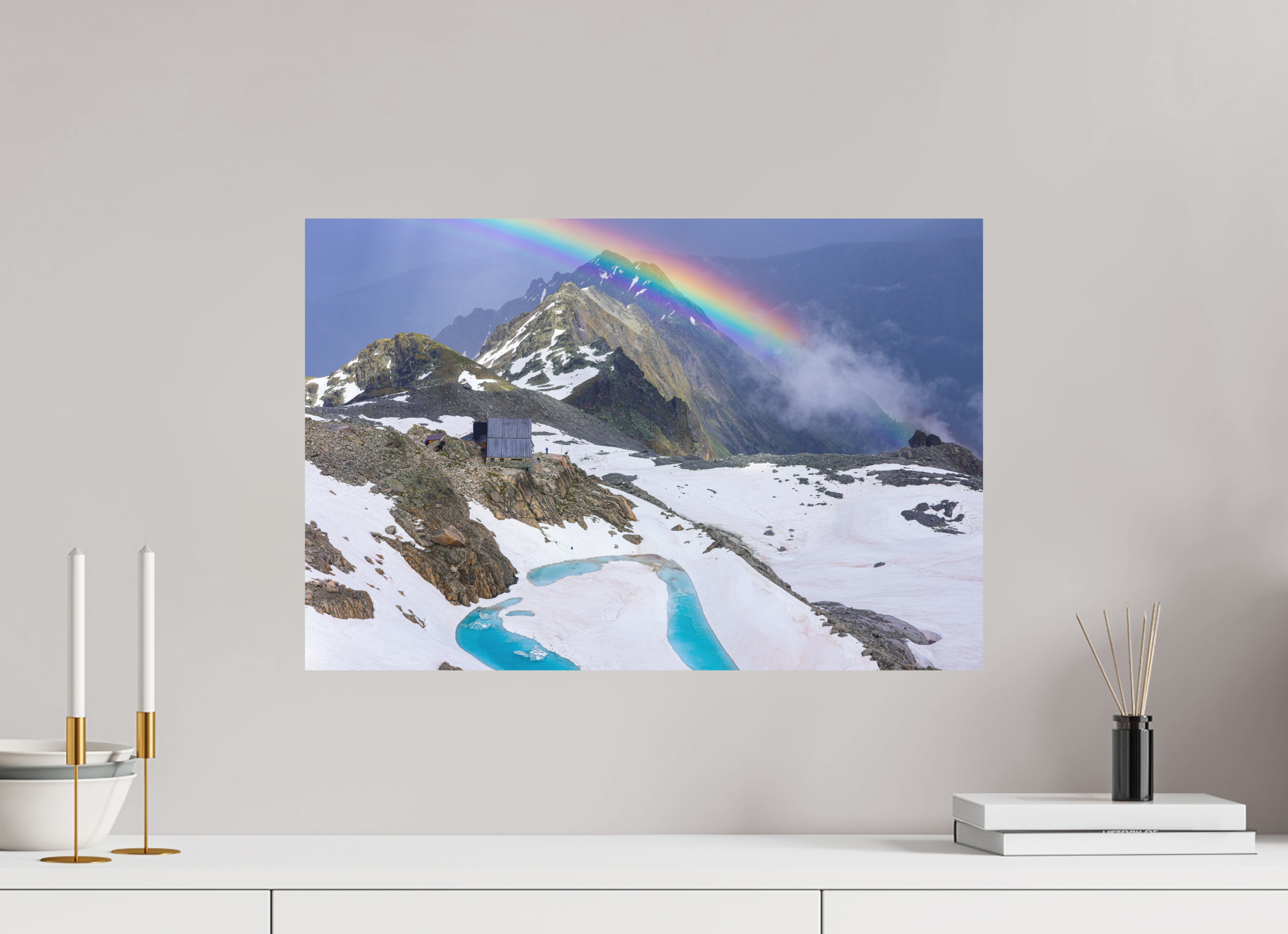 60 x 40 cm, Impression Fine Art - mat Cabane d'Orny