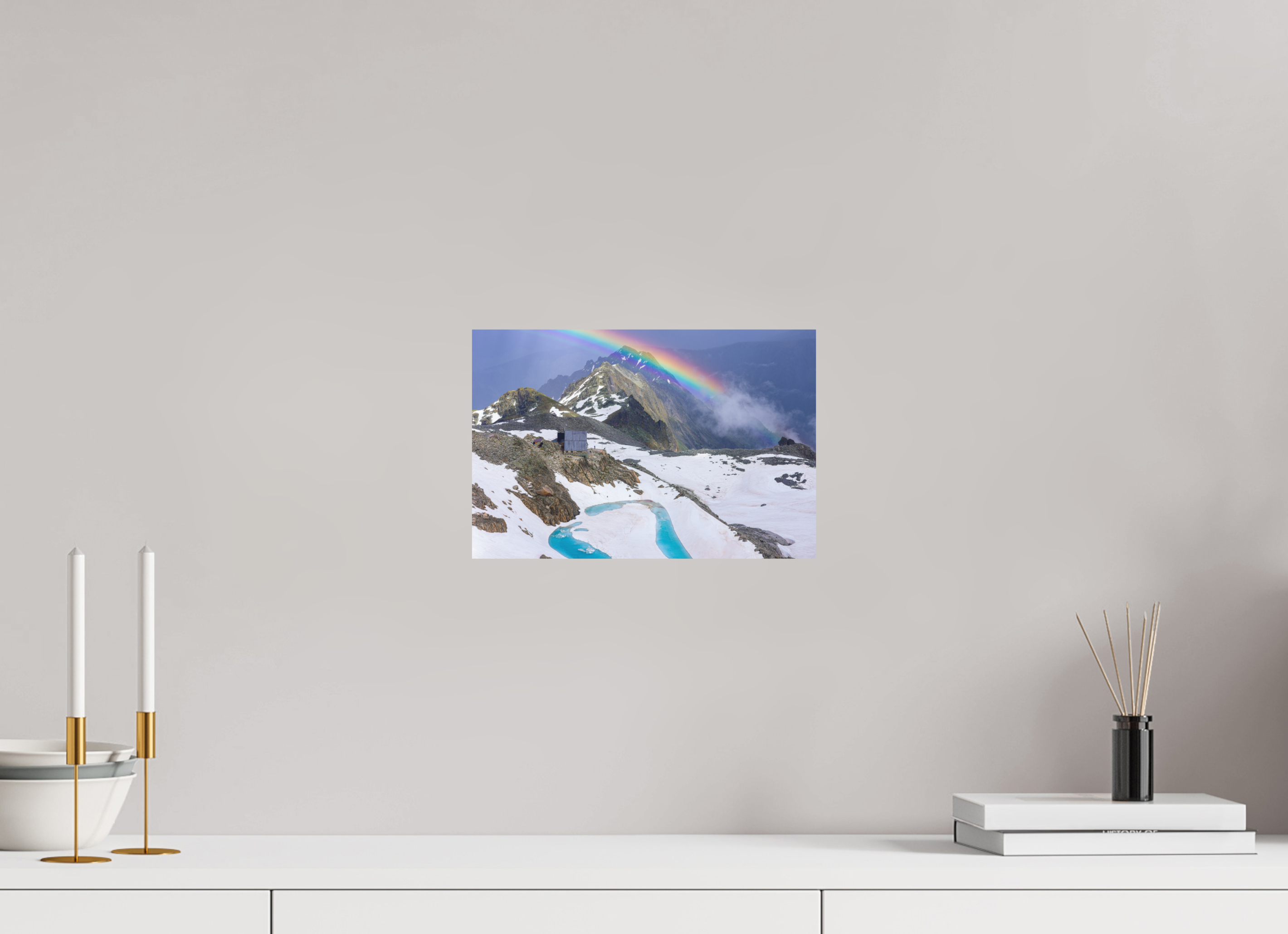 30 x 20 cm, Impression Fine Art sur support rigide - mat Cabane d'Orny