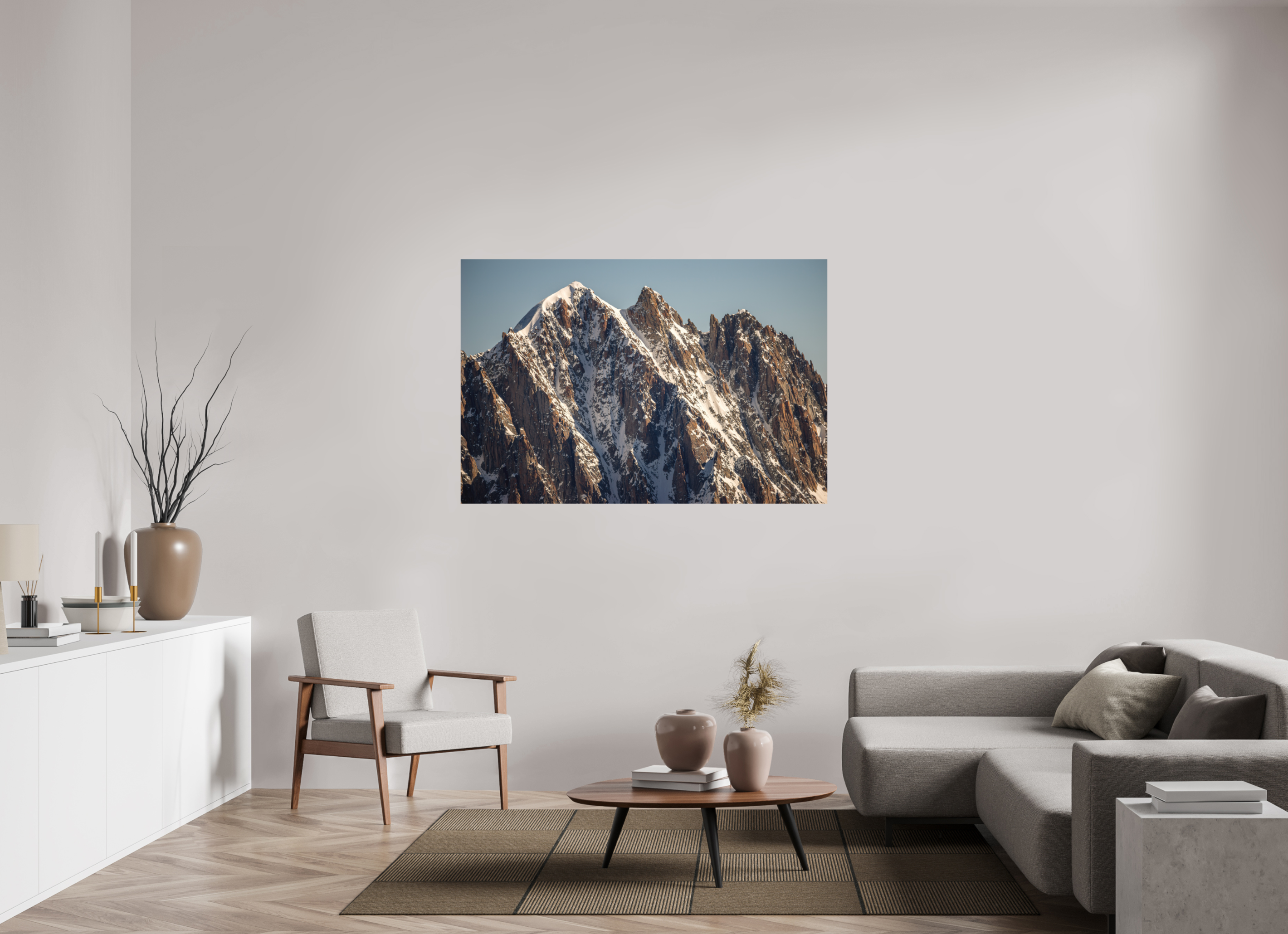 150 x 100 cm, Impression Fine Art - mat L'aiguille Verte