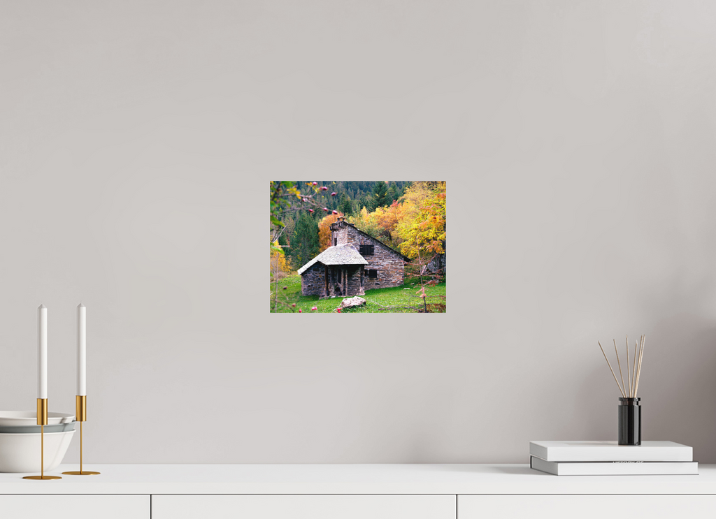 28 x 21 cm, Tirage photo - satiné Une petite maison dans la prairie