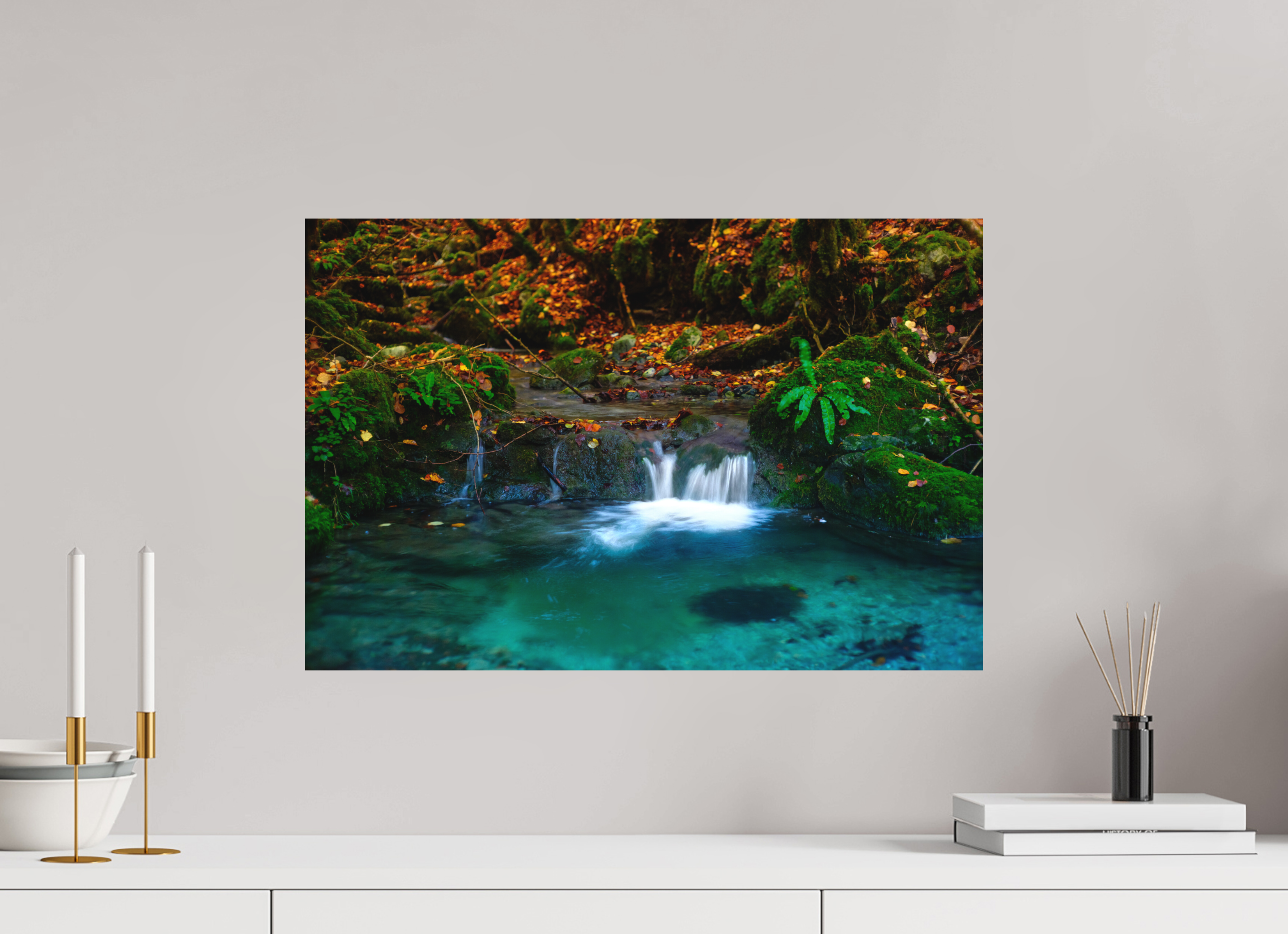 60 x 40 cm, Impression Fine Art - mat De l'eau et des couleurs