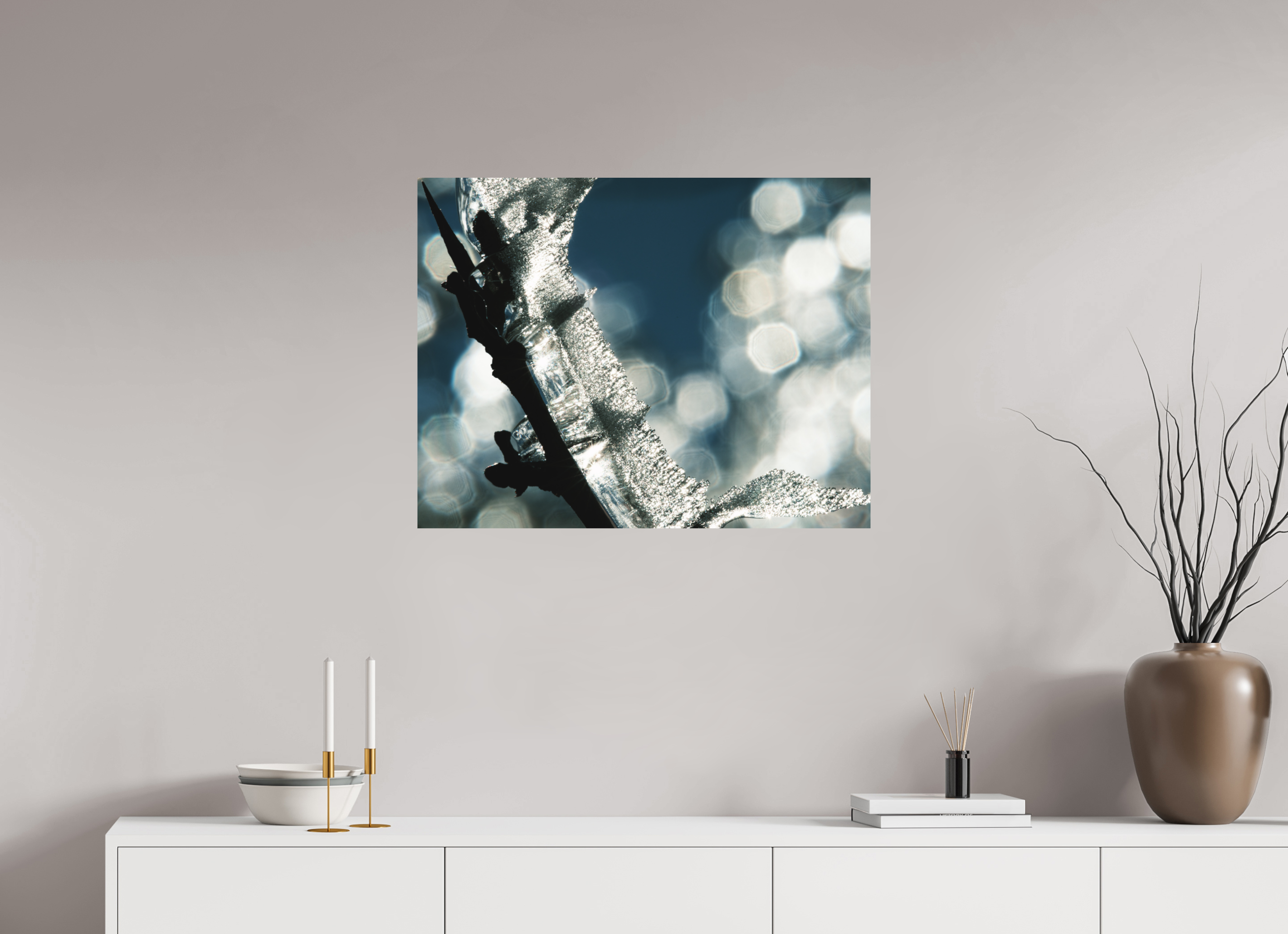 77,5 x 60 cm, Impression Fine Art sur support rigide - mat Givré