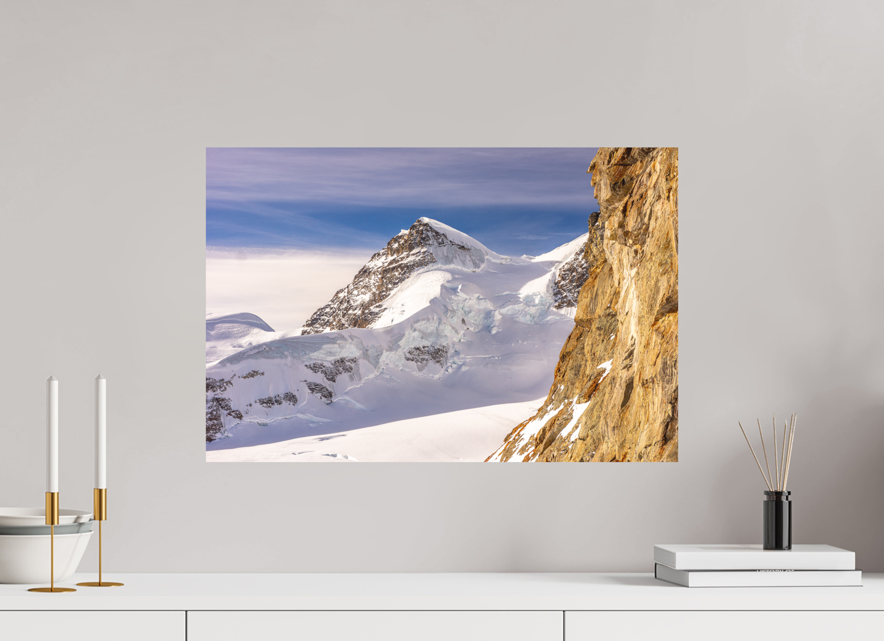 60 x 40 cm, Impression Fine Art sur support rigide - mat La Jungfrau