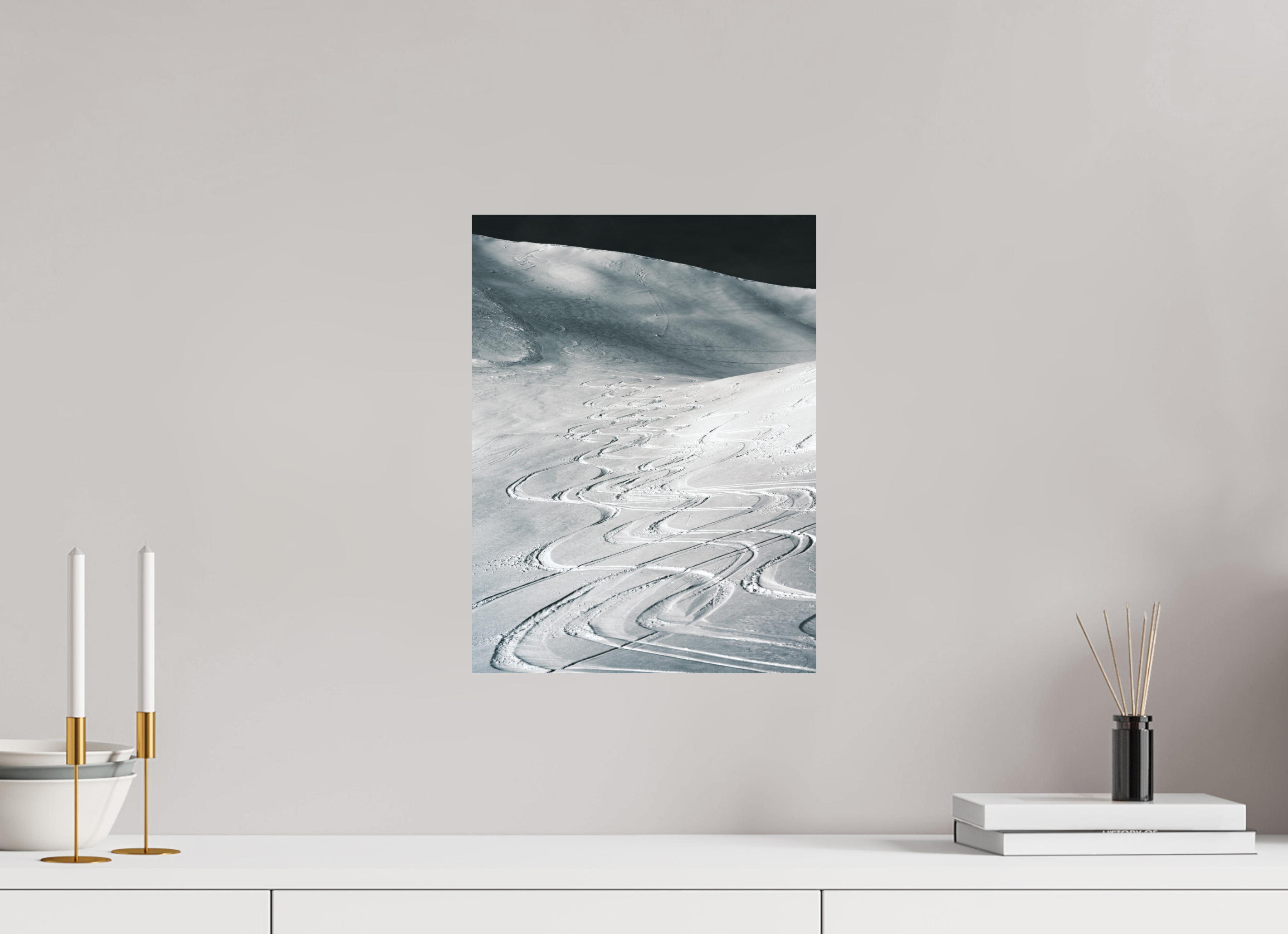 30 x 40 cm, Impression Fine Art sur support rigide - mat Les traces du bonheur