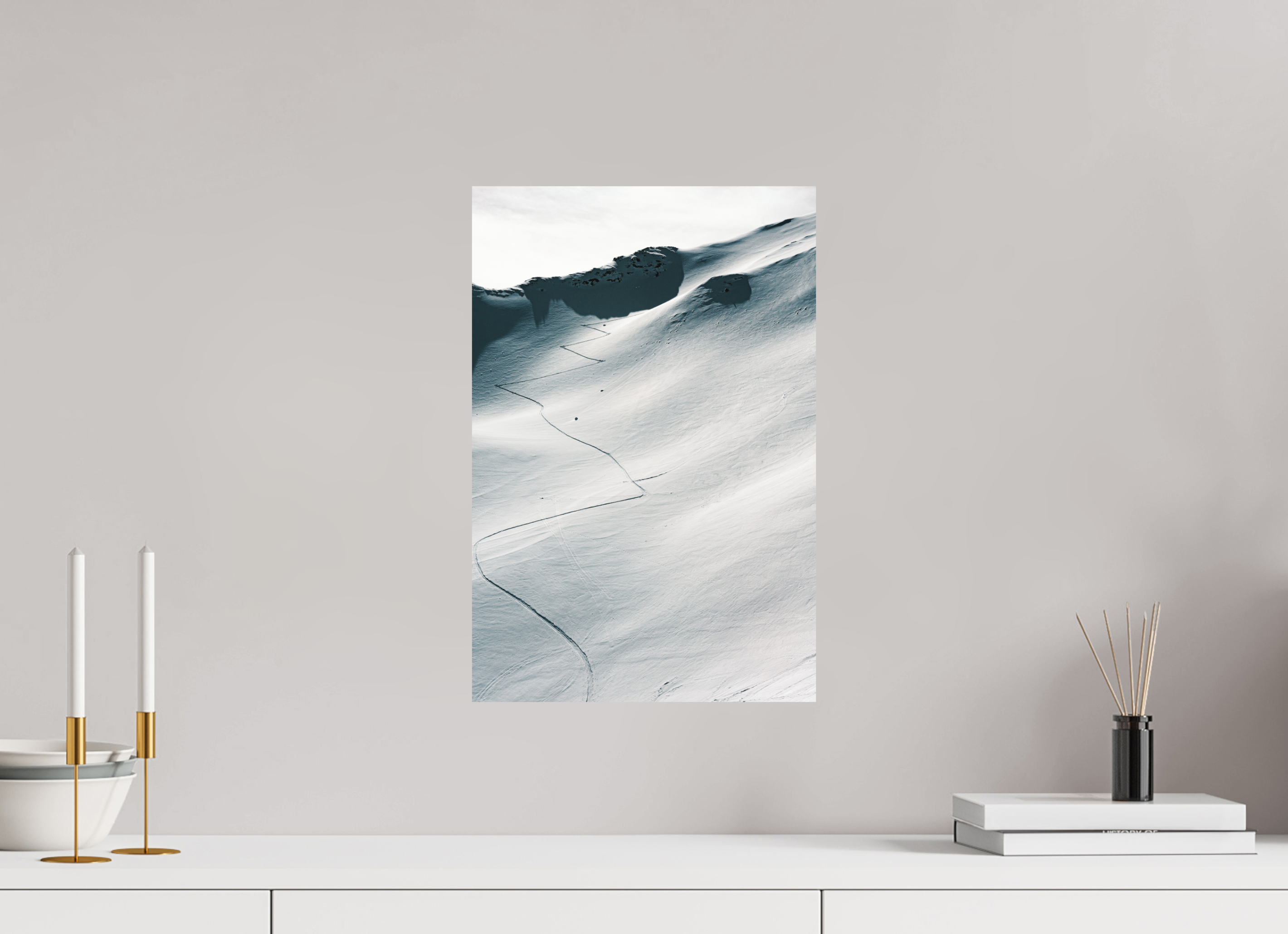 30 x 45 cm, Impression Fine Art sur support rigide - mat À l'assaut du sommet