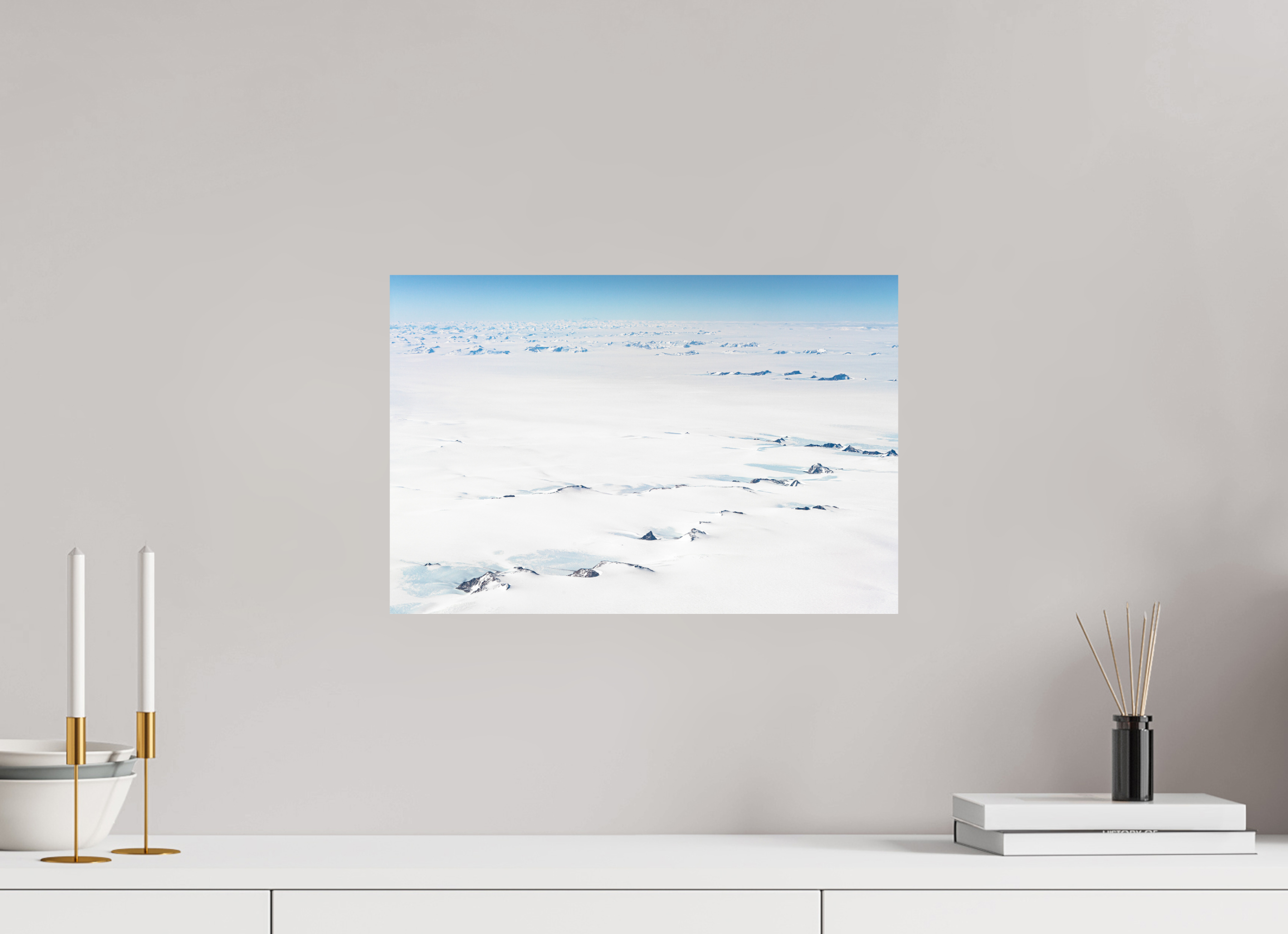 45 x 30 cm, Impression Fine Art - mat Le Continent Glacé