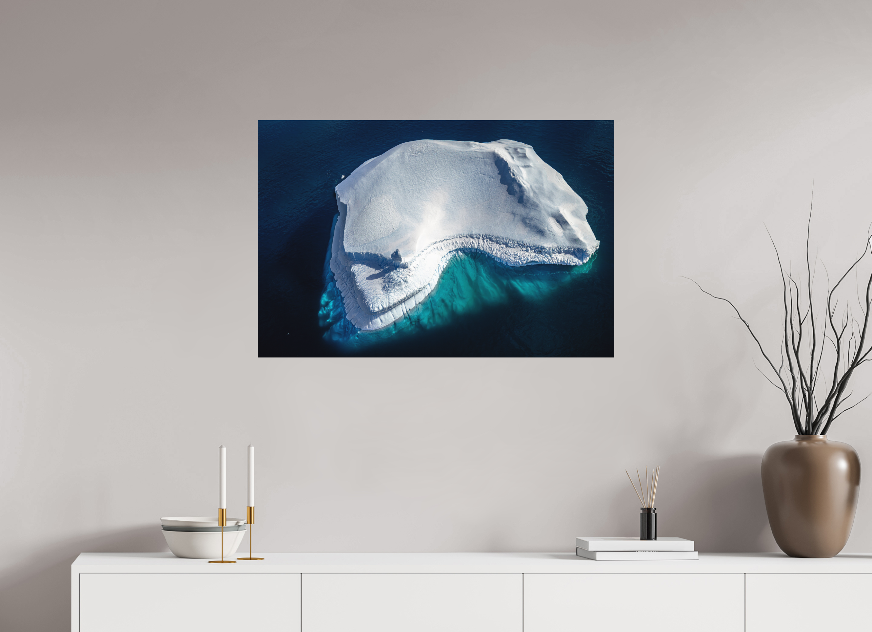 90 x 60 cm, Impression Fine Art sur support rigide - mat Le colosse silencieux