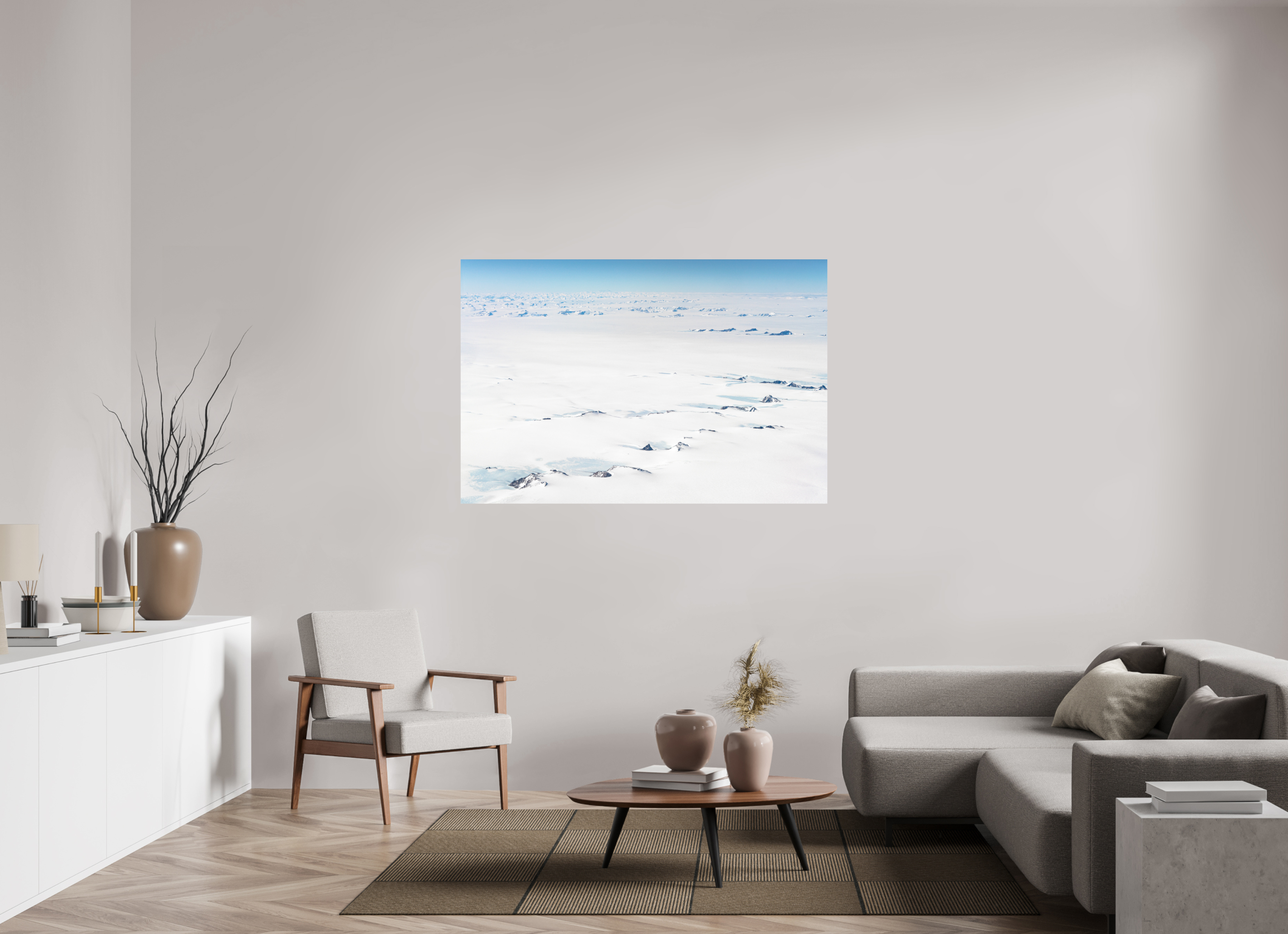 150 x 100 cm, Tirage photo - satiné Le Continent Glacé